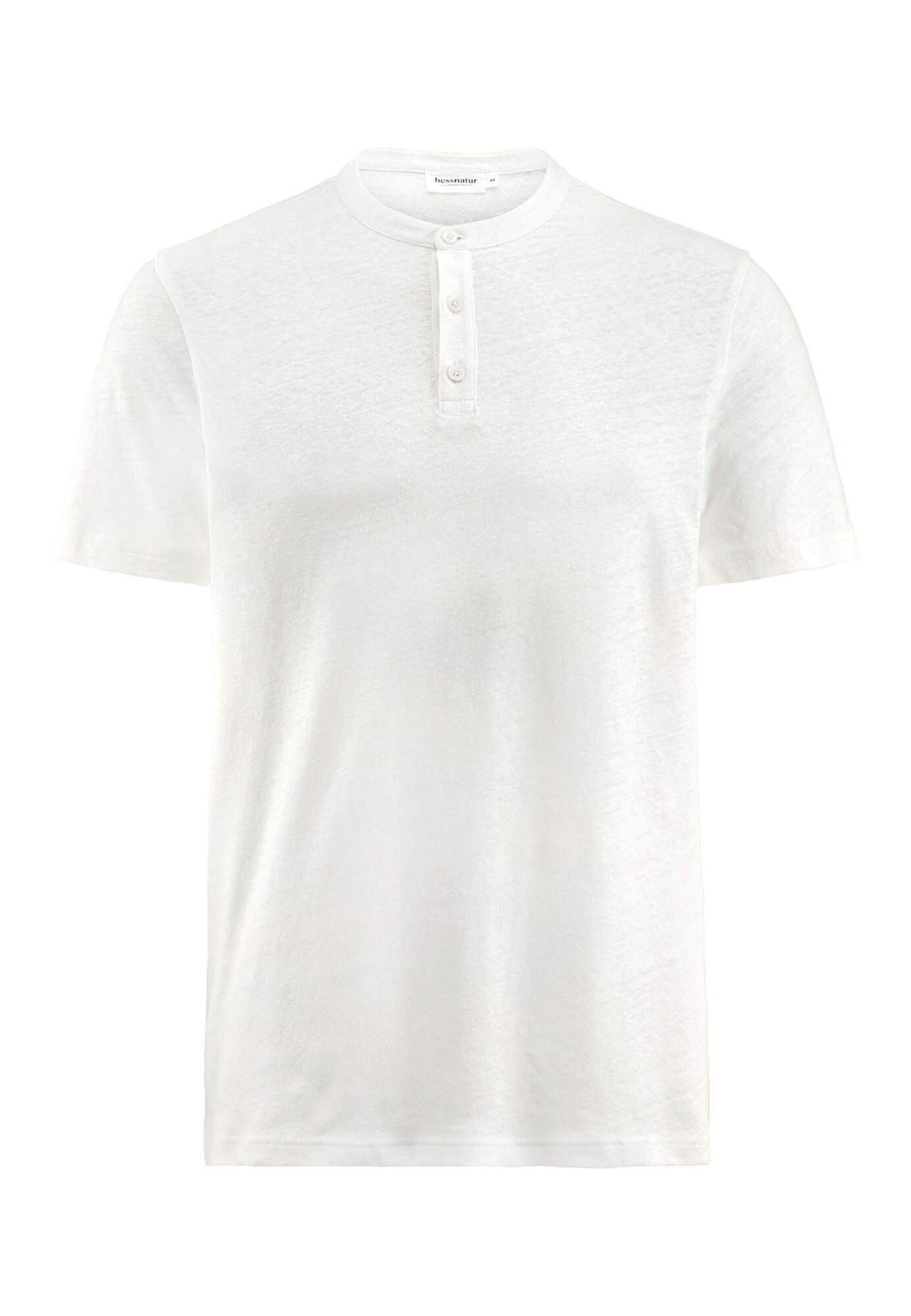 Hessnatur T-Shirt aus Bio-Baumwolle und Leinen (1-tlg)