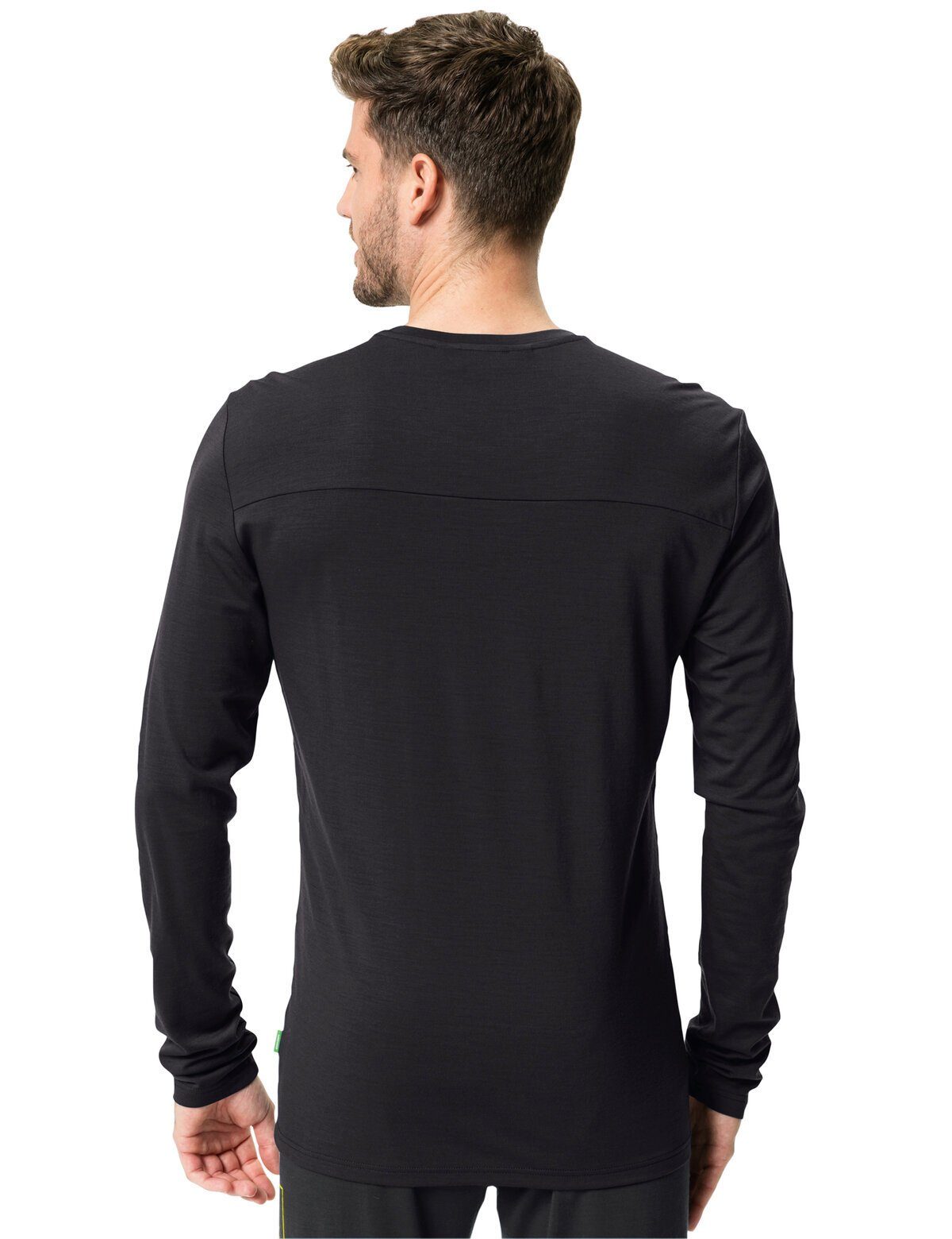 VAUDE T-Shirt LS black T-Shirt Wool uni Monviso Men's (1-tlg)