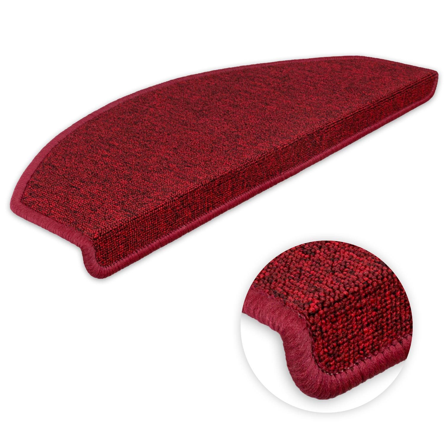 Metzker® Stufenmatte Stufenmatten Ariston Halbrund 65x24cm Trittfläche Wein günstig online kaufen
