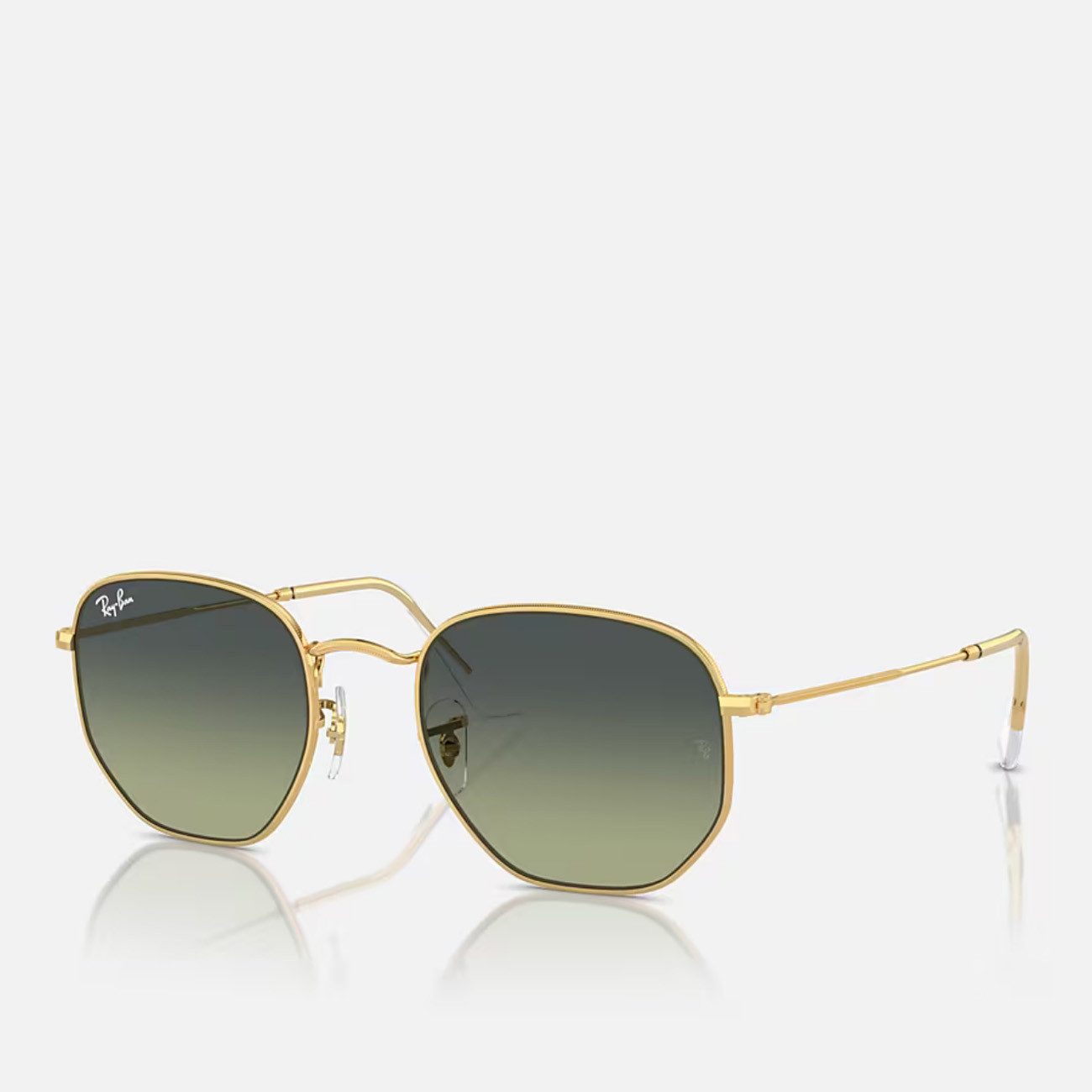 Ray-Ban Sonnenbrille Ray-Ban Hexagonal Arista Green Vintage