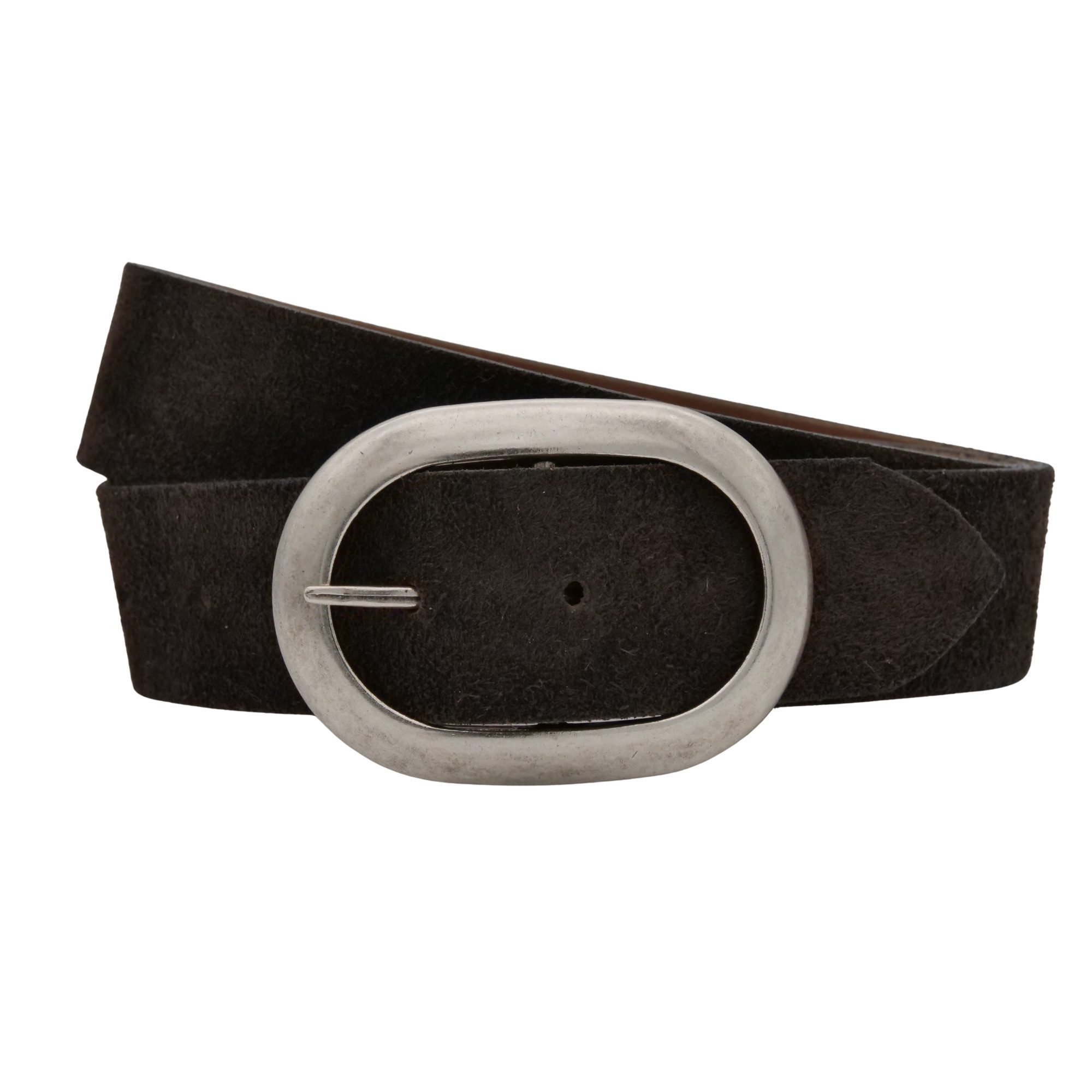 Ledergürtel AnnaMatoni Damen Ledergürtel in hochwertigem Velour Leder 4cm