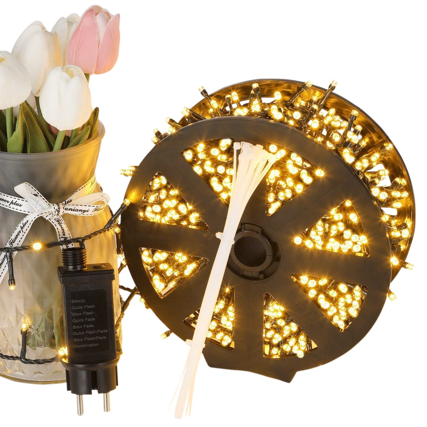 Quntis LED-Lichterkette LED Weihnachtsbeleuchtung Ostern Deko, günstig online kaufen