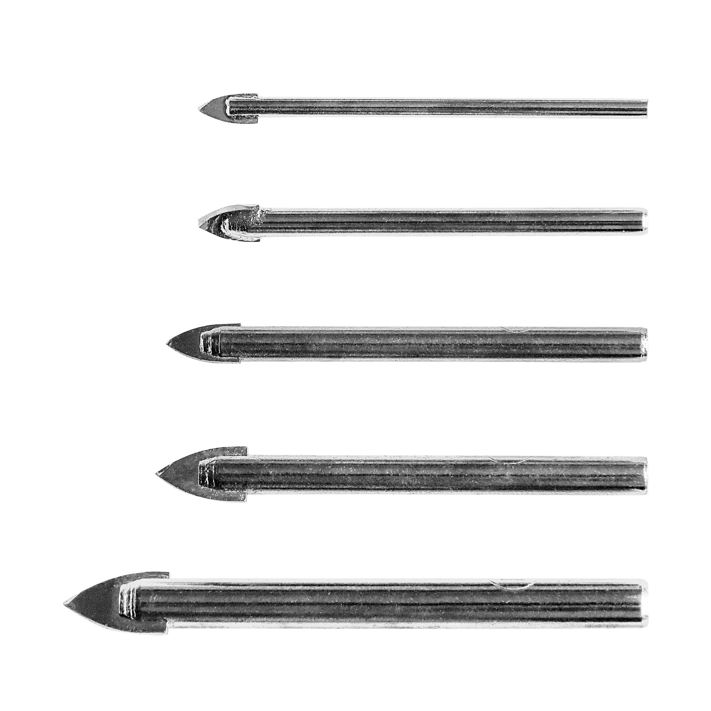 S&R Glasbohrer Fliesenbohrer, Keramikbohrer in Kunststoffbox mit Rundschaft günstig online kaufen