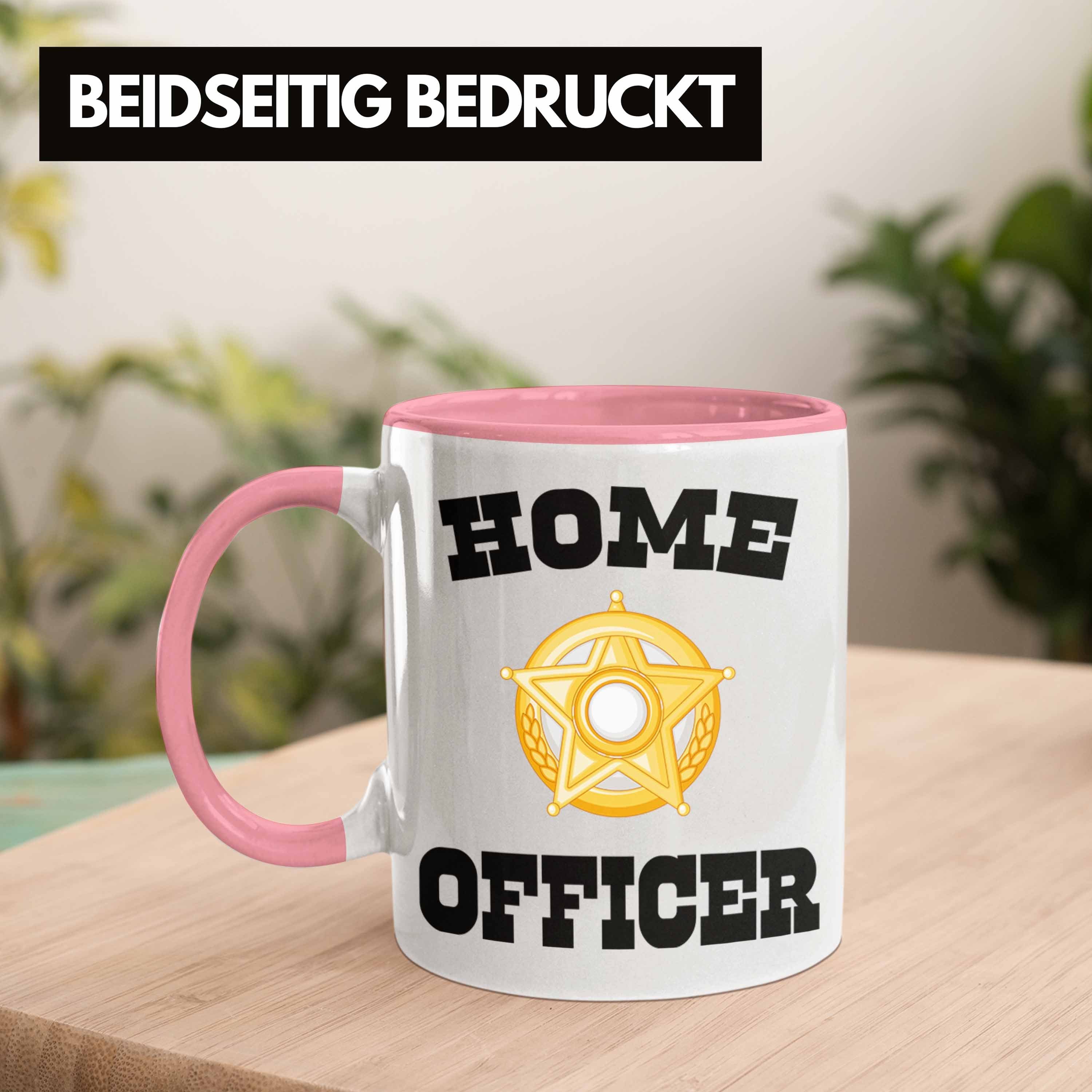 Zubehör Homeoffice Tasse Frauen Trendation Home Home - Lustig Tasse Trendation Gadget Geschenk Geschenke Rosa Officer Männer Office Kaffeetasse