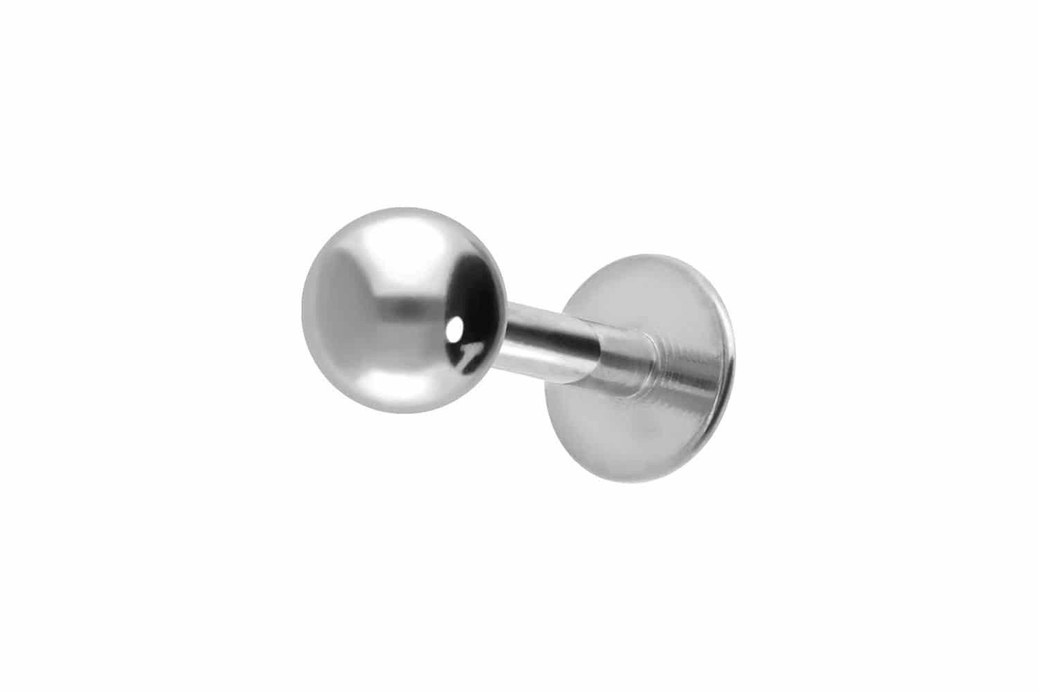 Piercing-Set Titan Labret ABGERUNDETE PLATTE
