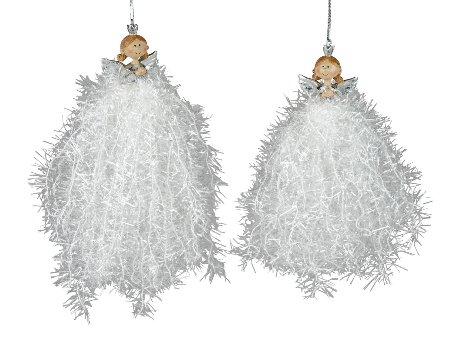 formano Hängedekoration Winterzeit, Farbe: Weiß, Motiv: Engel günstig online kaufen