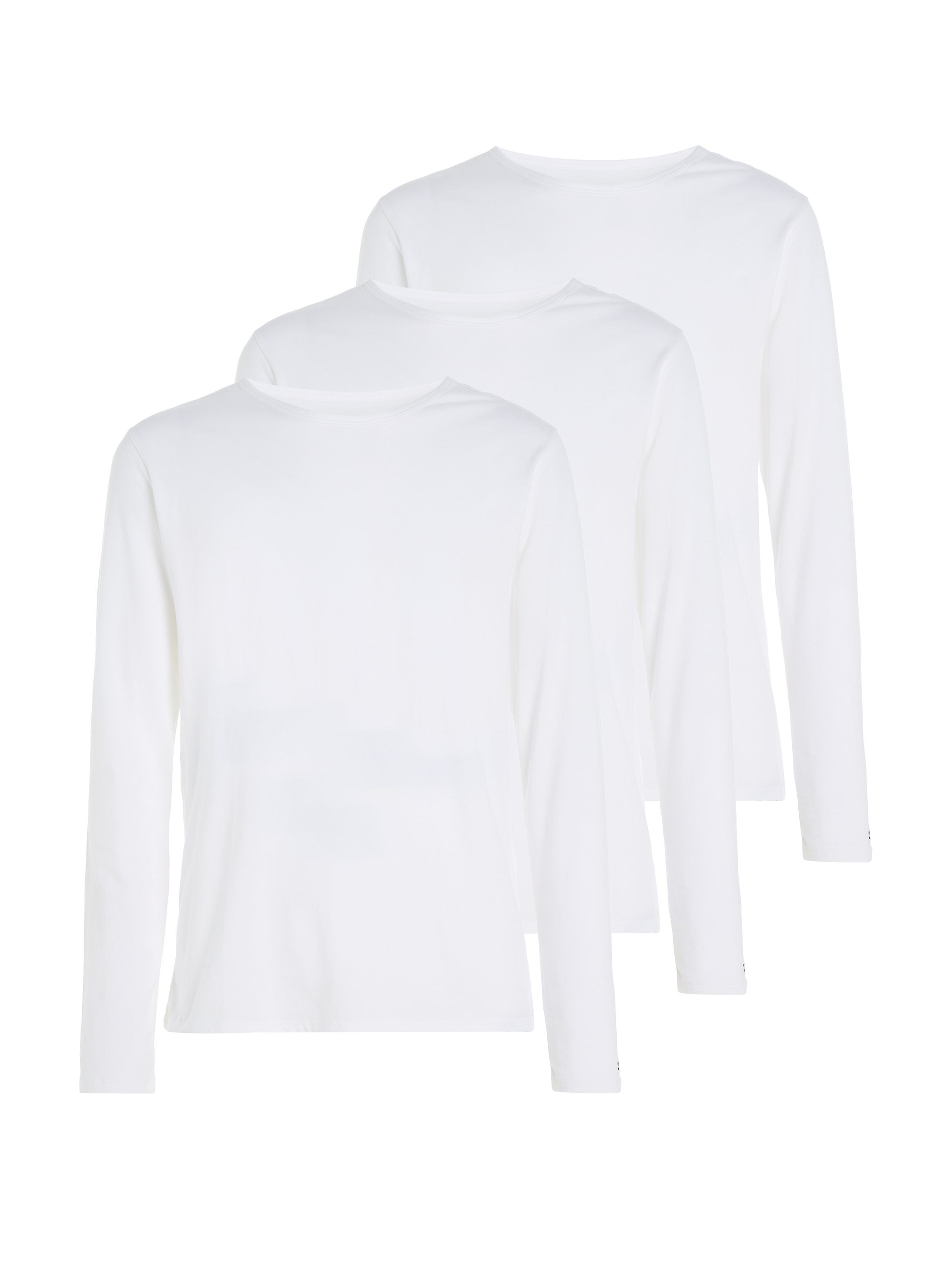 Tommy Hilfiger Underwear T-Shirt 3P LS Tee (Packung, 3er-Pack) mit Markenlabel White/White/White