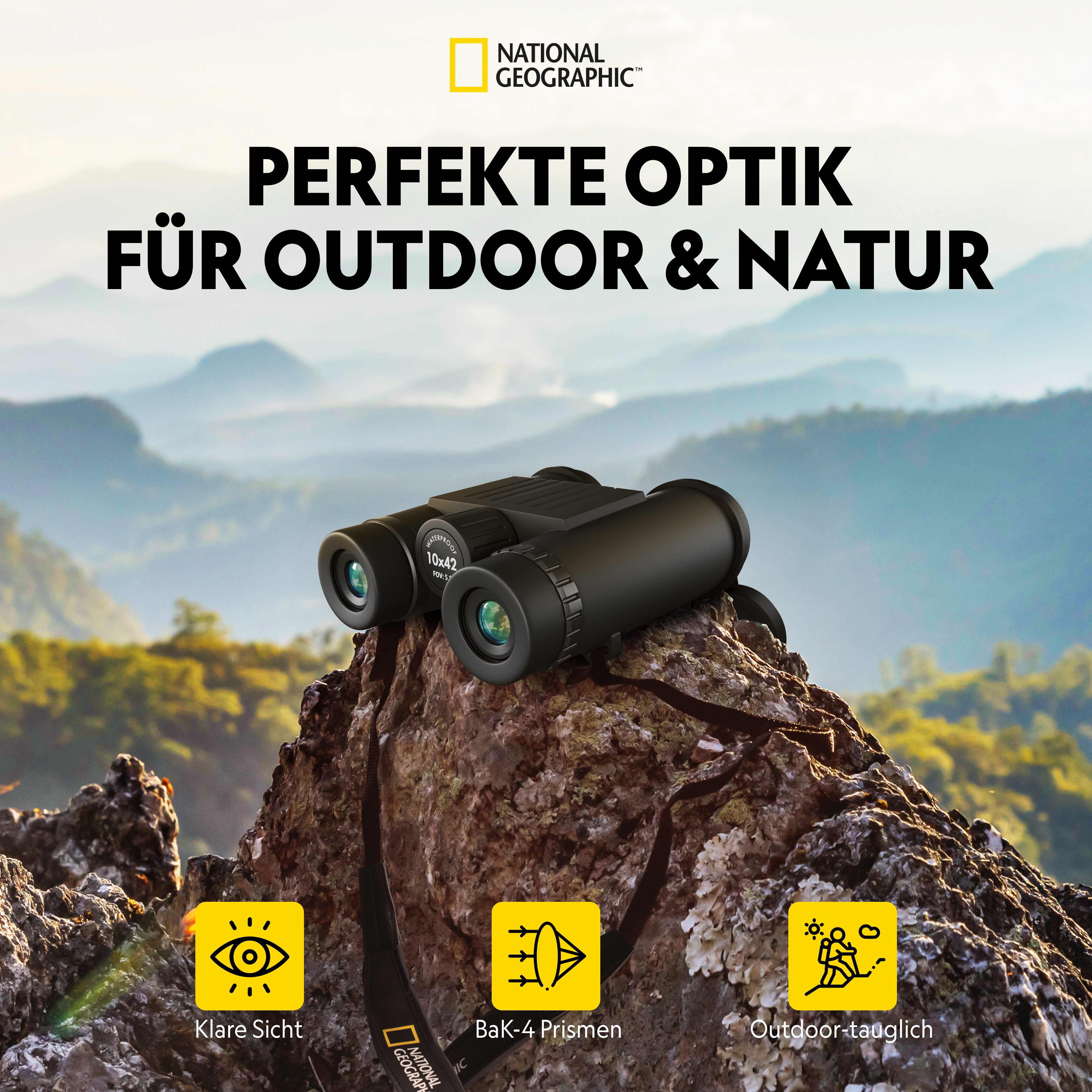 NATIONAL GEOGRAPHIC NATIONAL GEOGRAPHIC 10x42 wasserdichtes Fernglas Fernglas