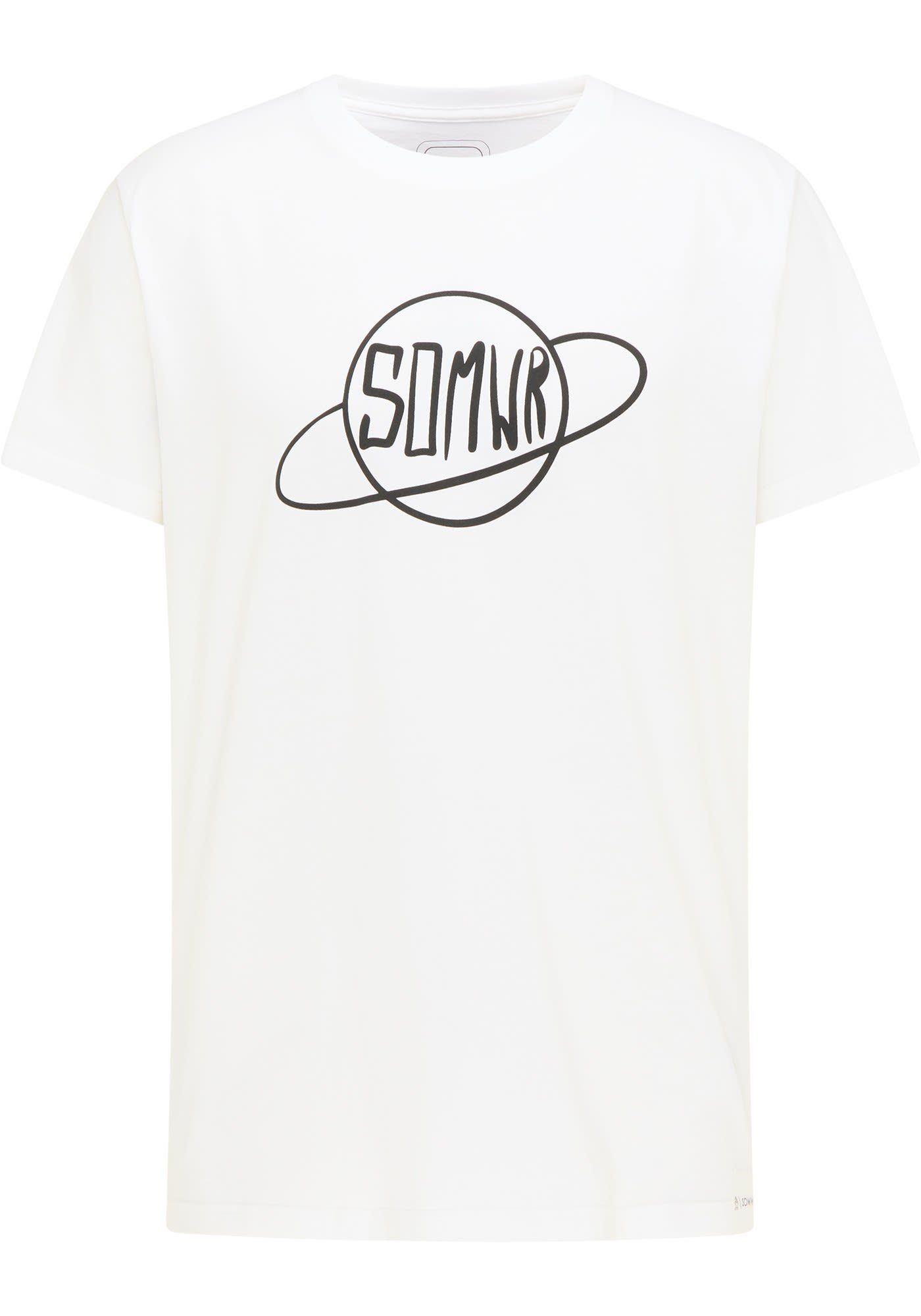 SOMWR T-Shirt Somwr M Planet Sphere Tee Herren Kurzarm-Shirt White