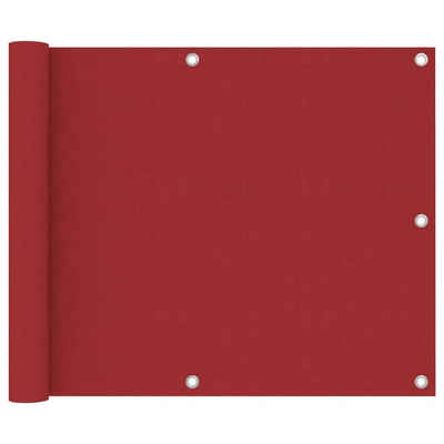 vidaXL Balkonsichtschutz Balkon-Sichtschutz Rot 75x300 cm Oxford-Gewebe (1-St)