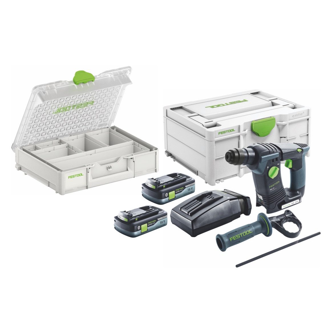 FESTOOL Akku-Bohrhammer BHC 18 HPC 4,0 I-Plus Organizer Edition (577430) Akku Bohrhammer 18