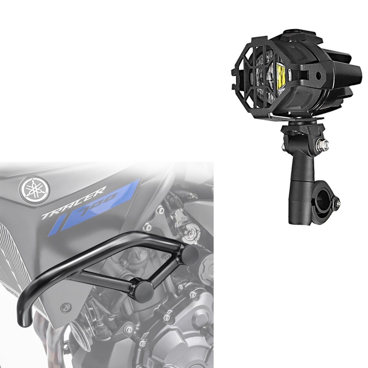 Motoguard Motor-Schutzhülle Set: Sturzbügel passend für Yamaha MT-07 Tracer 700 16-20 Motoguard Sc