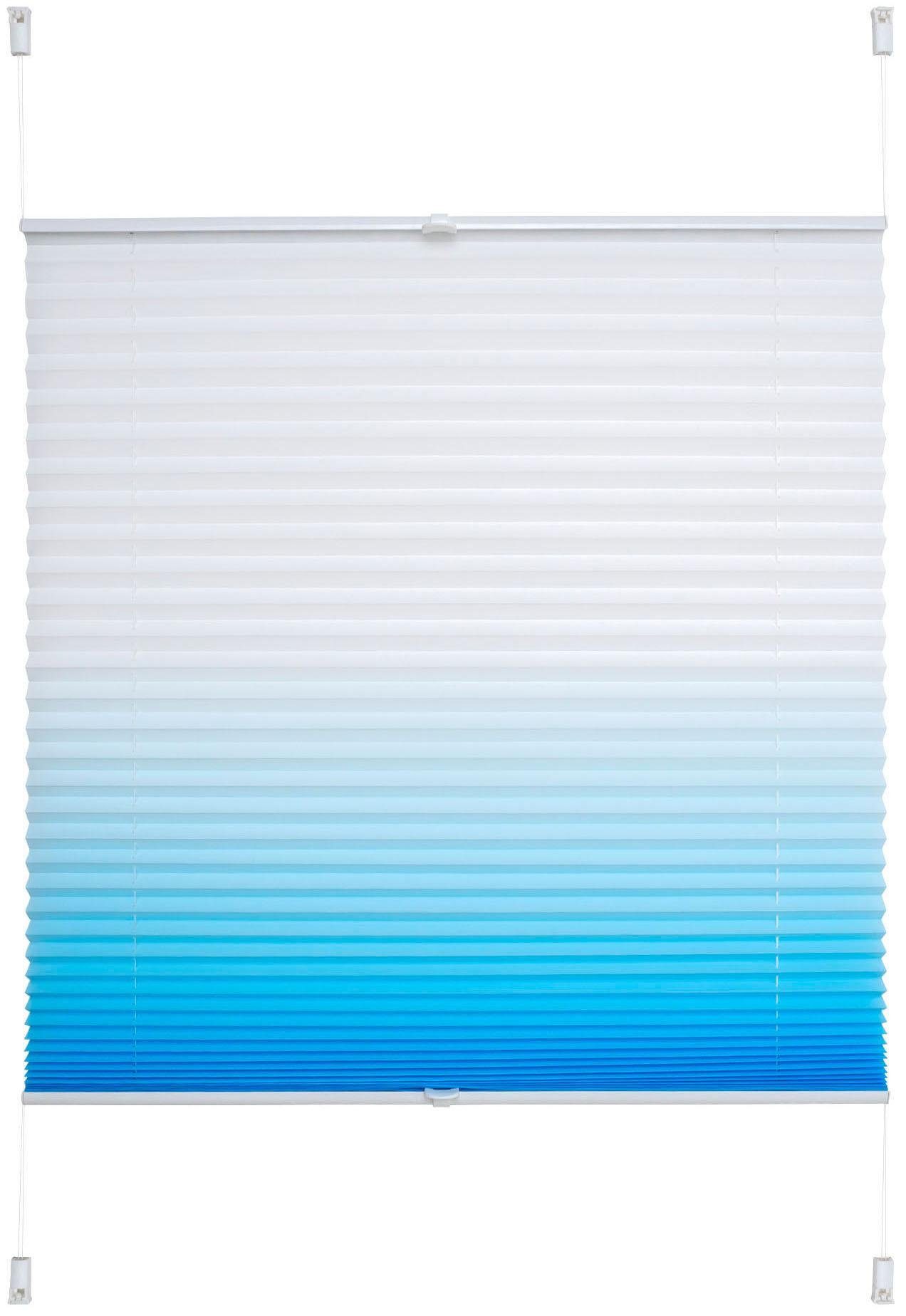 Liedeco Plissee Farbverlauf, Lichtschutz, ohne Bohren, verspannt, Klemmfix günstig online kaufen