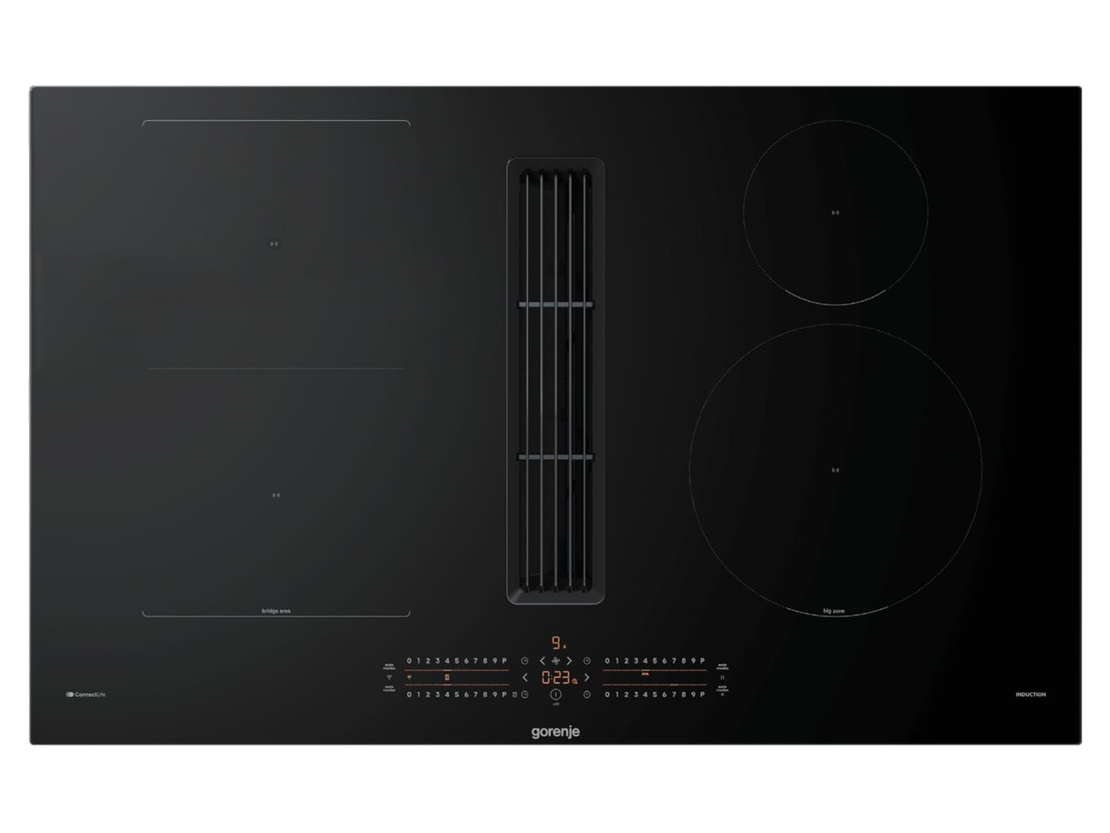 GORENJE Kochfeld mit Dunstabzug 744378, Timer, TouchControl-Bedienung