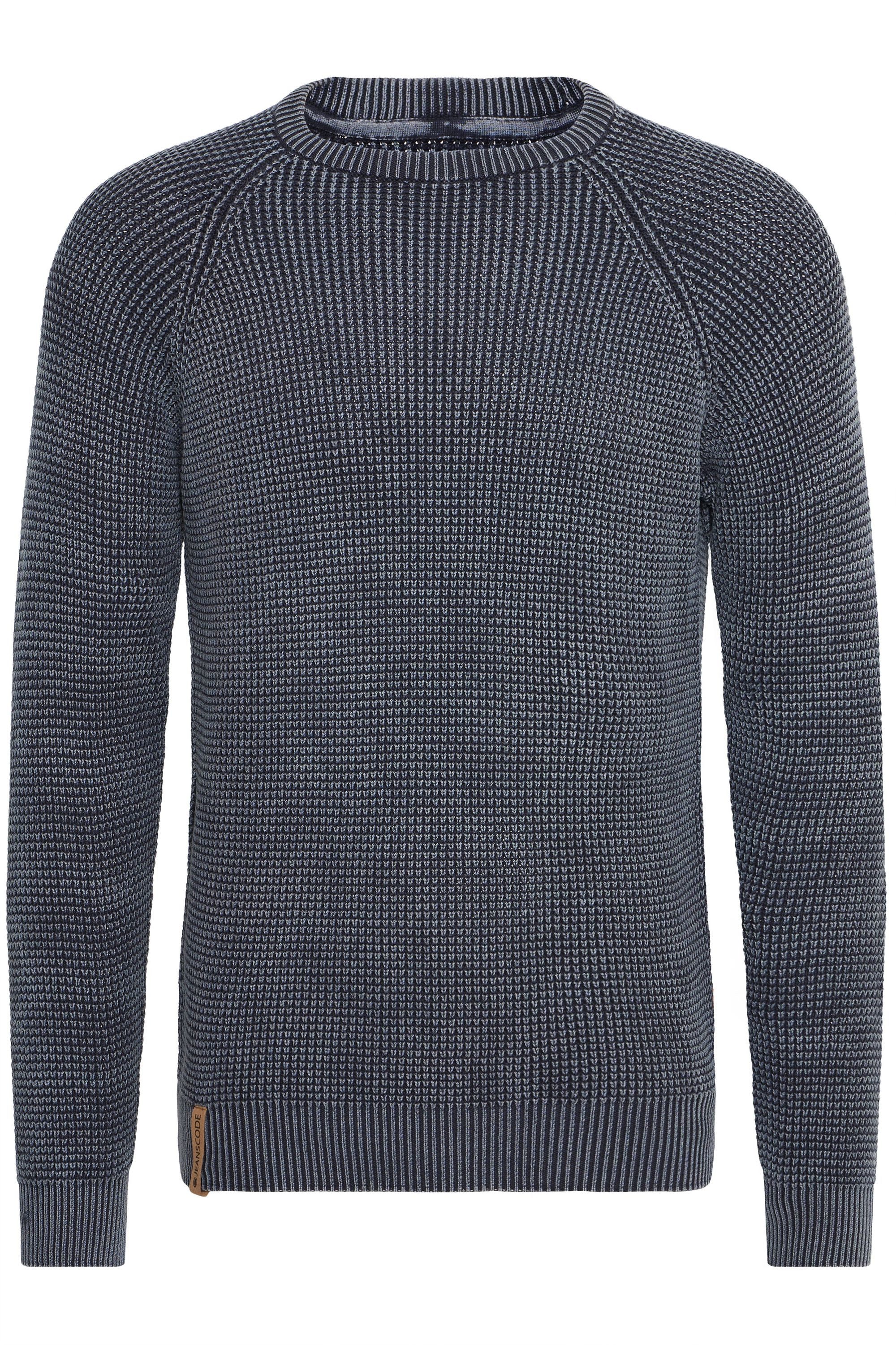 Indicode Strickpullover IDRockford Strickpulli in Waffelstrick-Optik günstig online kaufen