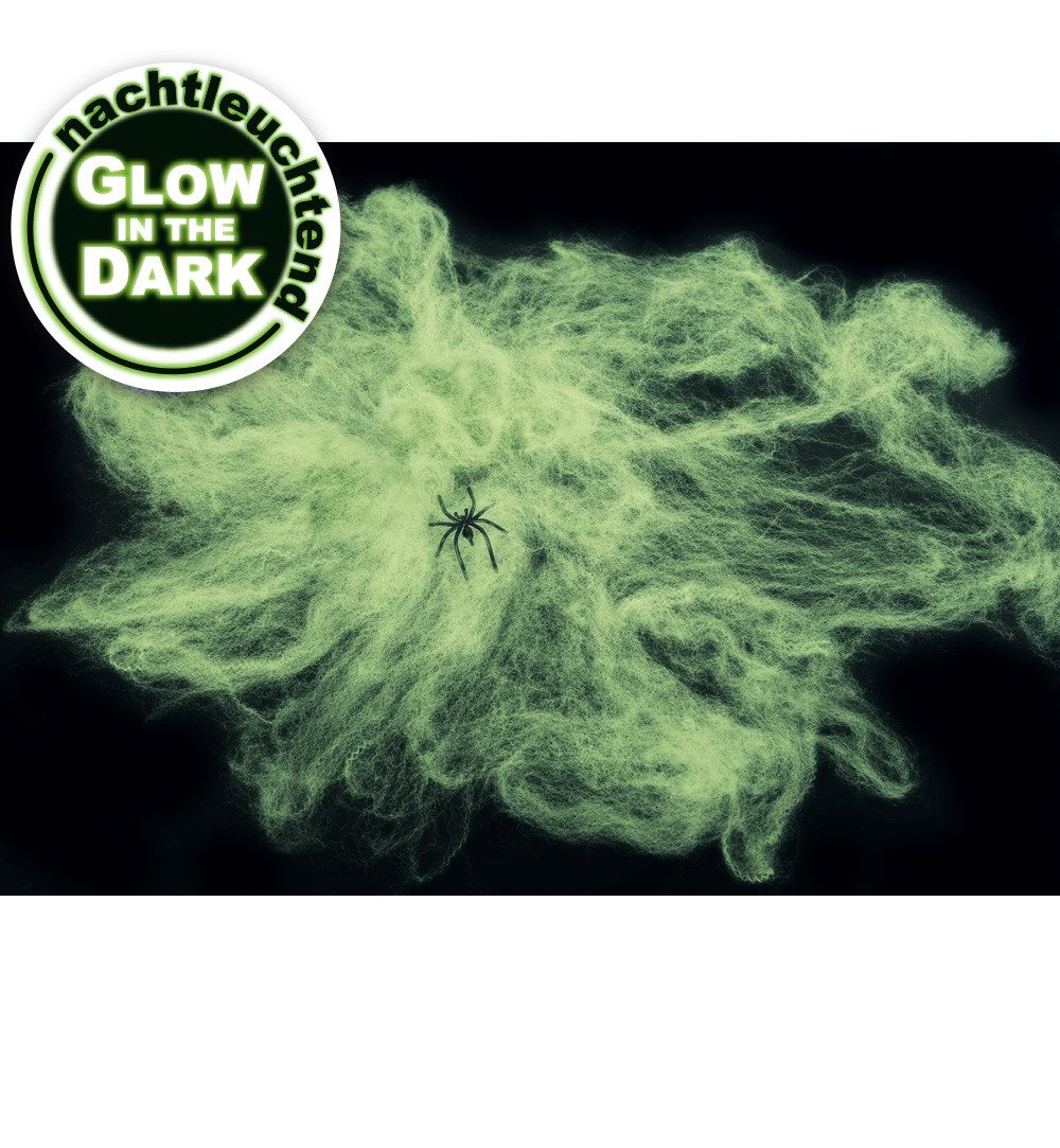 Fries Hängedekoration Spinnennetz Inkl 1 Spinne Nachtleuchtend Karneval Hal günstig online kaufen