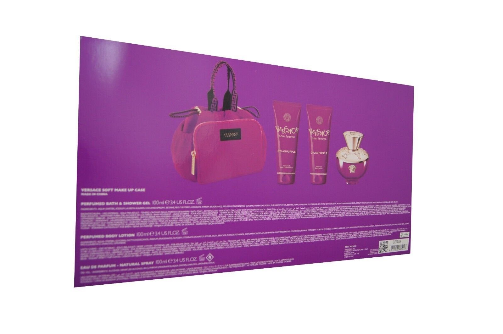 Versace Duft-Set 1-tlg. Versace 100ml+ BL100ml&Case, SG100ml+ EDP Dylan Purple femme pour