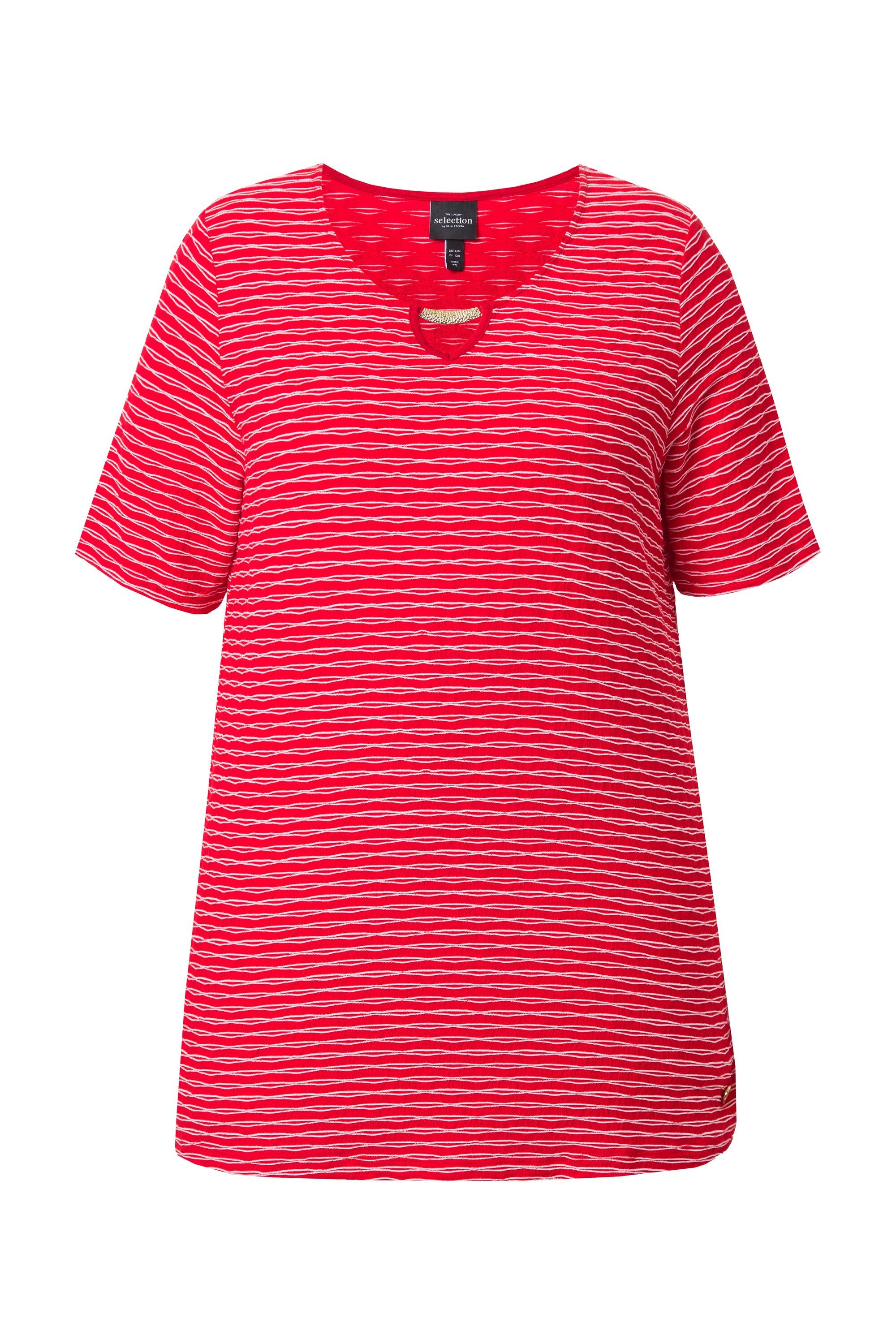 Ulla Popken T-Shirt T-Shirt Metallspange Classic günstig online kaufen