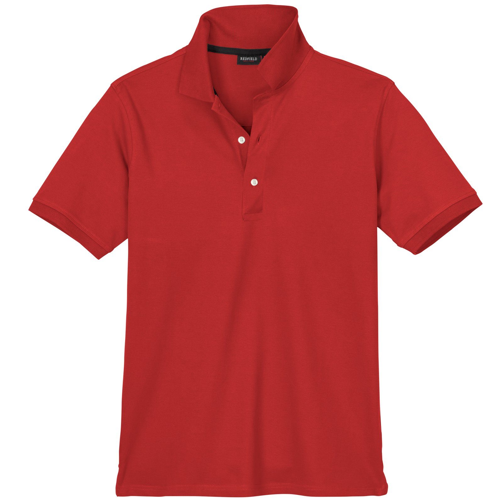 rot redfield Poloshirt Große Basic Redfield Stretch-Poloshirt Liam Größen