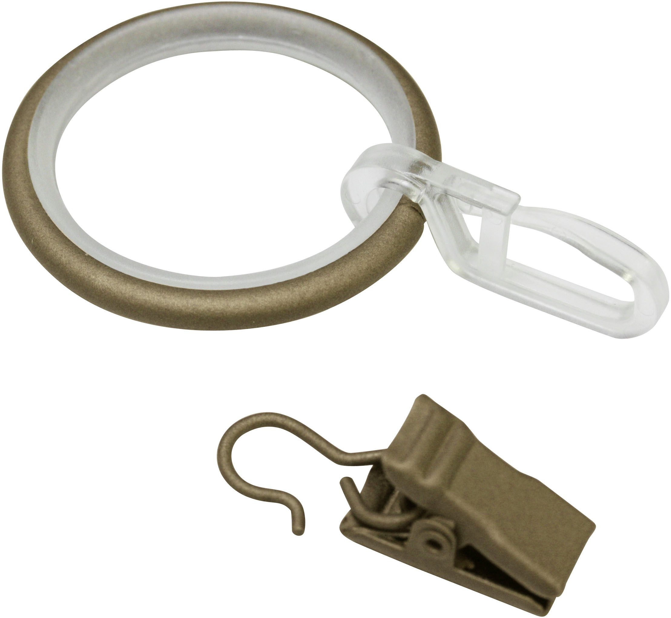 GARDINIA Gardinenring Kira mit Gleiteinlage, (10-St), Serie Gardinenstange günstig online kaufen