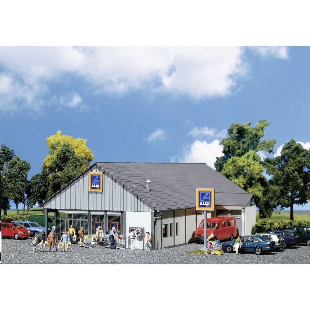 Modelleisenbahn-Gebäude H0 Aldi Markt