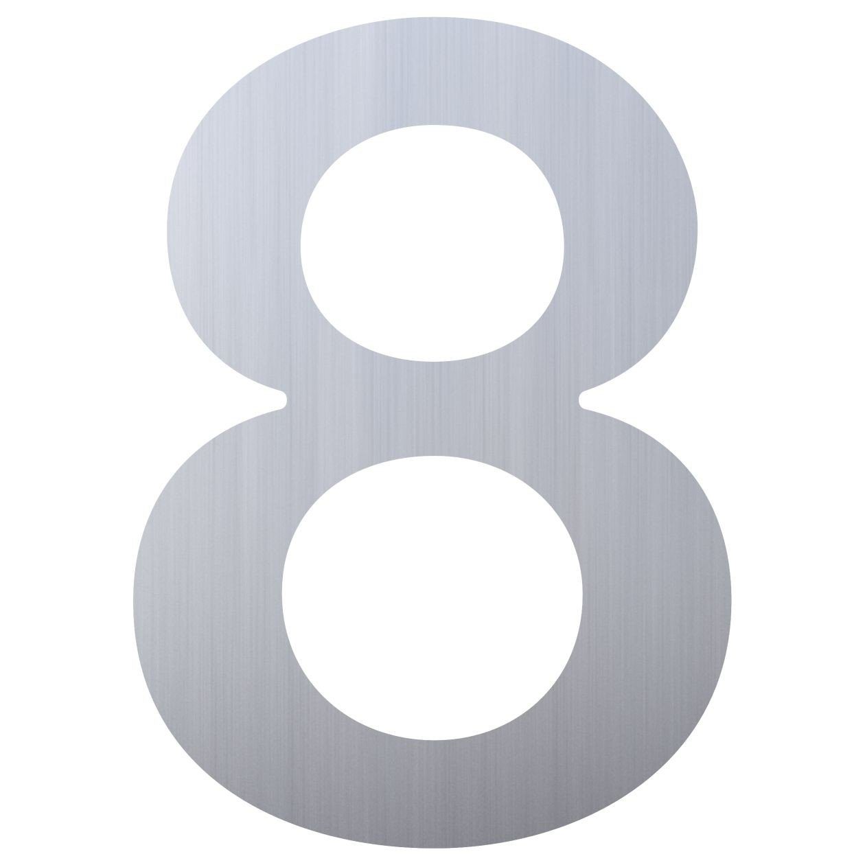 Edelstahl ''8'' Bravios Briefkasten Hausnummer