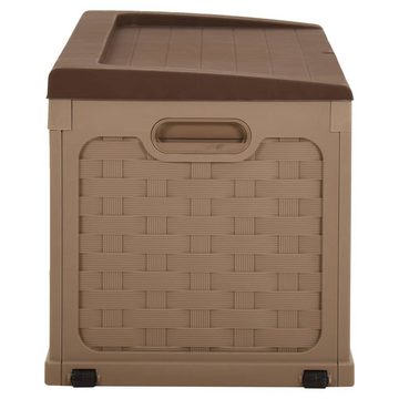 vidaXL Auflagenbox Kissenbox Auflagenbox Gartenbox 335 L Schokoladenbraun Kunststoff