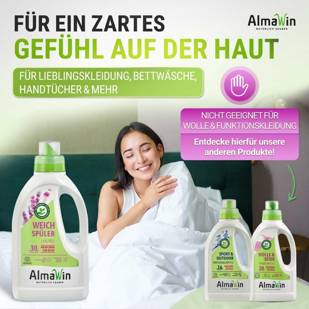 AlmaWin Weichspüler "Lavendel" Flasche, 0,75 l – Bild 4 von 5