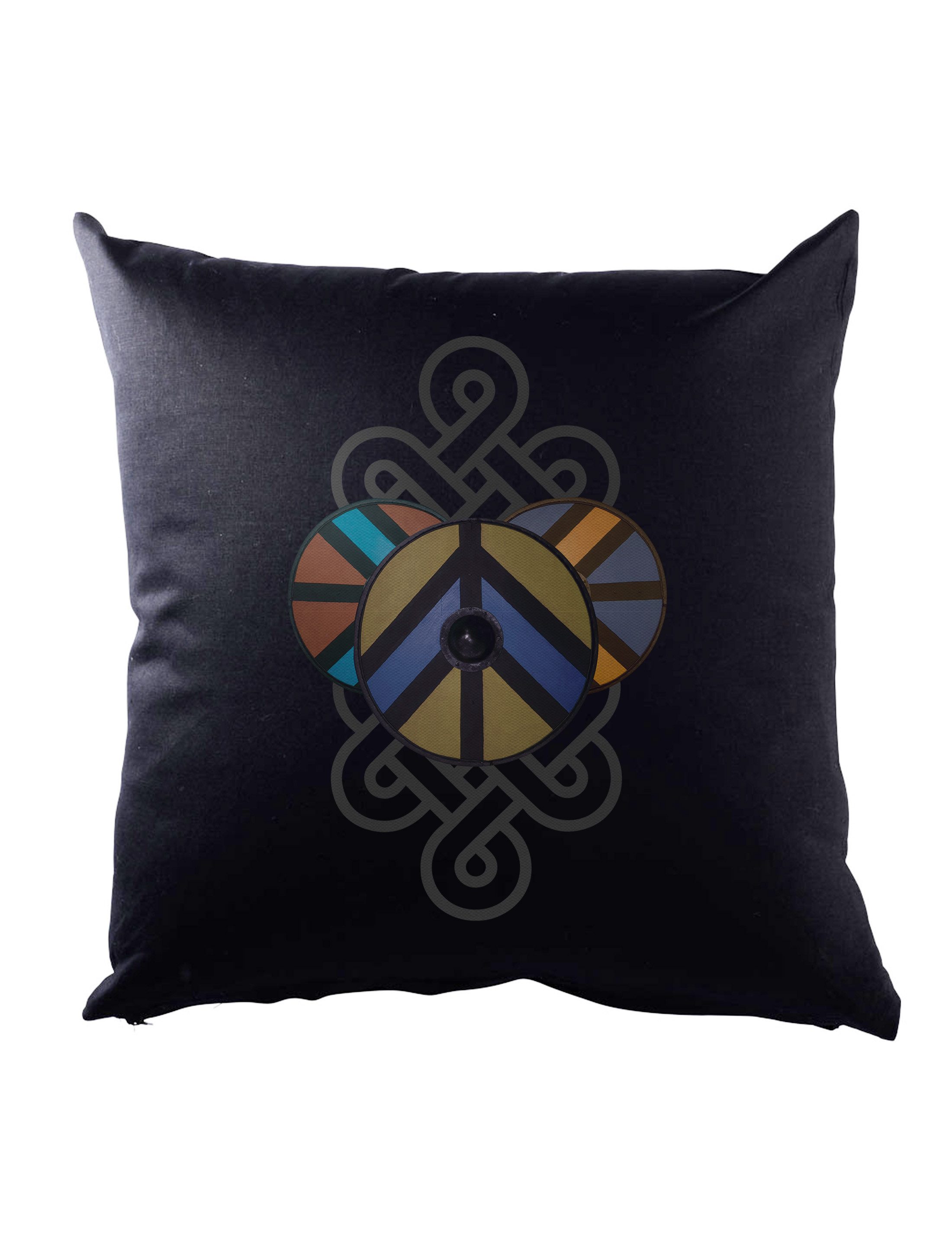 Urban Backwoods Dekokissen Viking Shieldwall I Dekokissen Vikings Schildwall Wikinger Schild, Schilder Knoten Walhalla Odhin