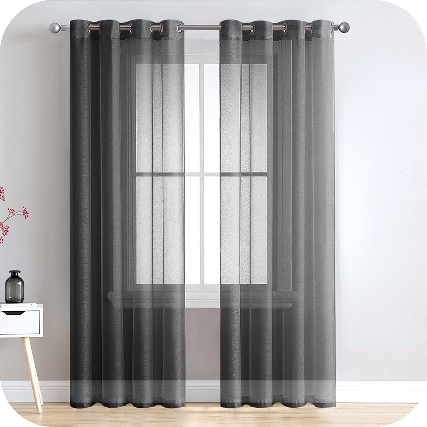 BYSURE Gardine, Ösen (2 St), transparent, günstig online kaufen