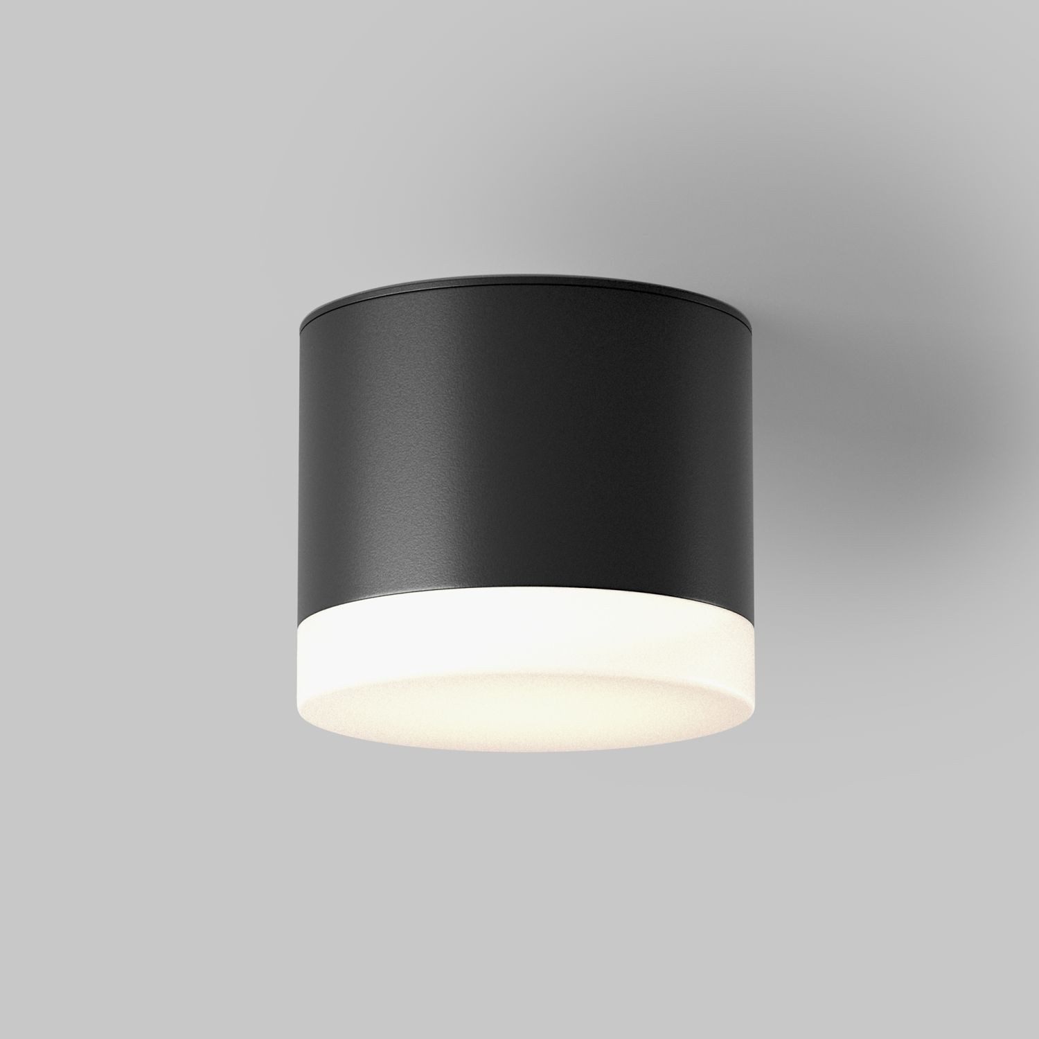 Licht-Erlebnisse Deckenleuchte KAREY, ohne Leuchtmittel, Aluminium GX53 D: 8,2 cm Schwarz rund