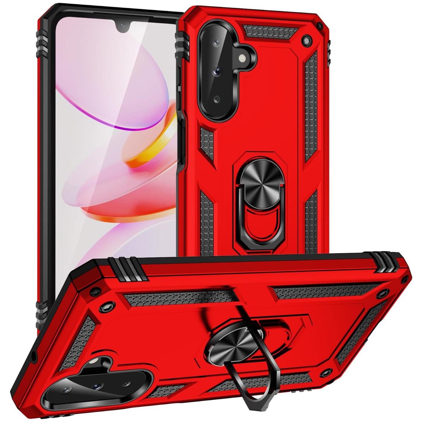 CoolGadget Handyhülle Armor Shield Case für Samsung Galaxy A26 5G 6,7 Zoll, Outdoor Cover mit Magnet Ringhalterung Handy Hülle für Samsung A26 5G