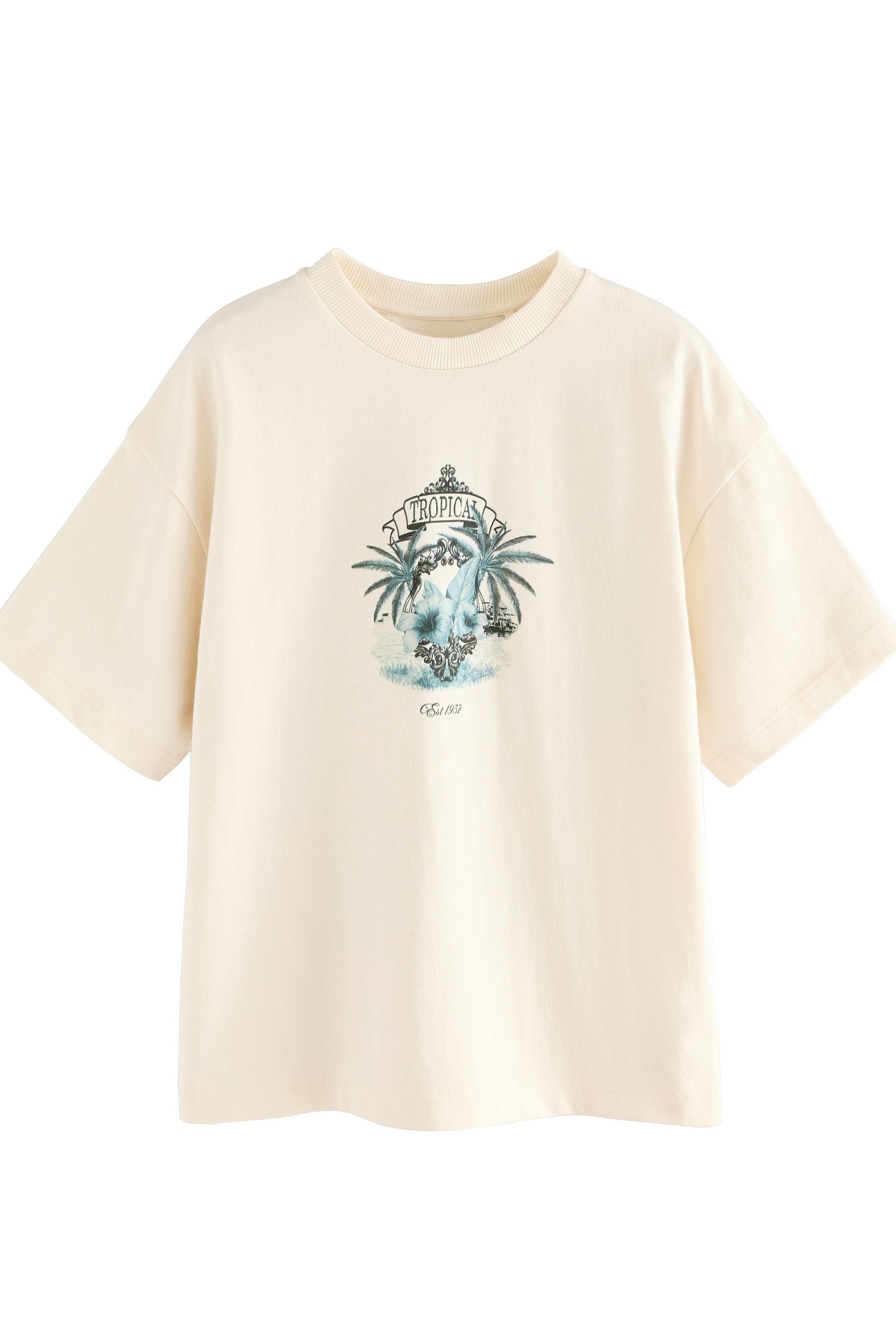 Next Print-Shirt Relaxed Fit Kurzarm-T-Shirt mit günstig online kaufen