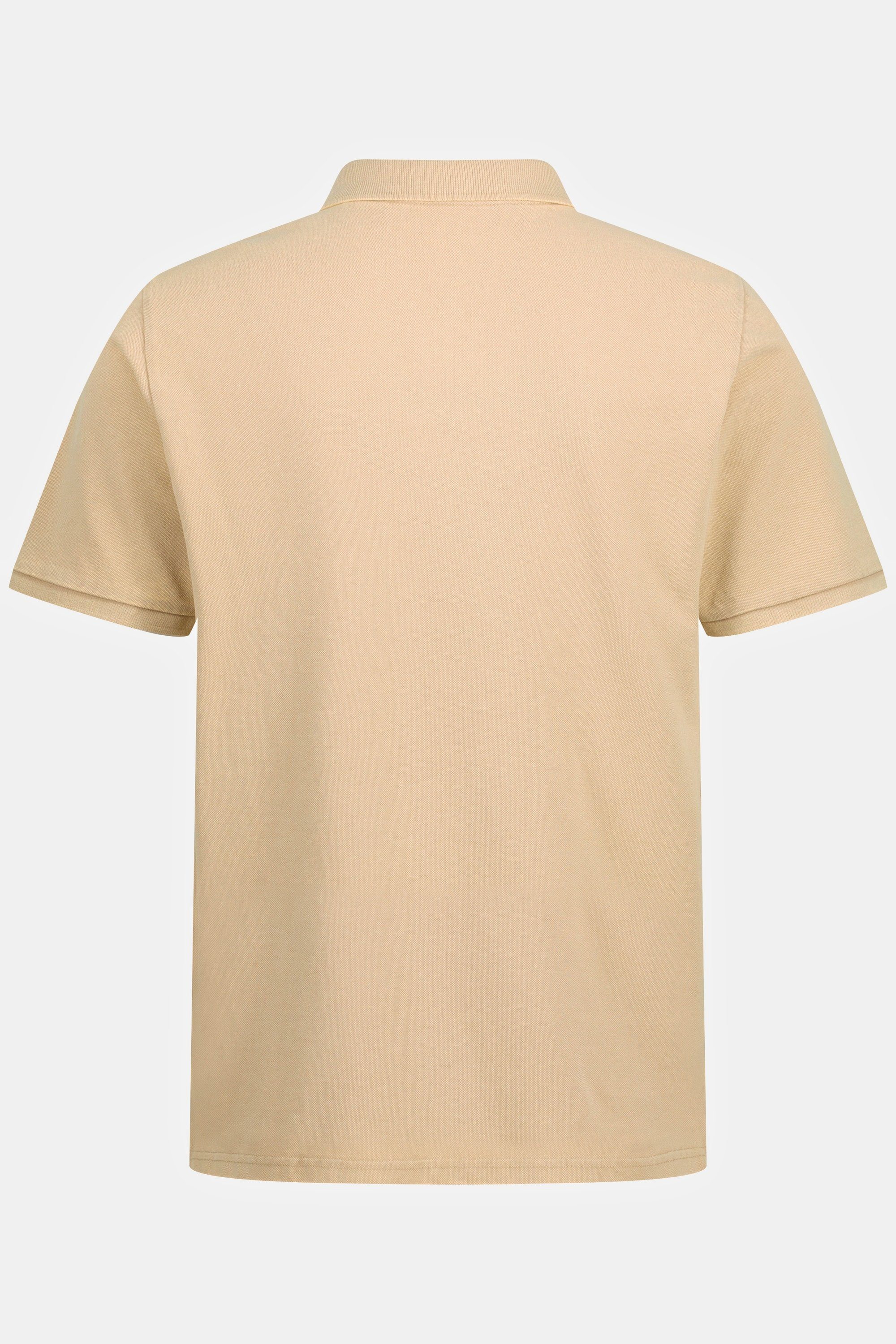 JP1880 Poloshirt Poloshirt Piqué Vintage Halbarm beige Waschung