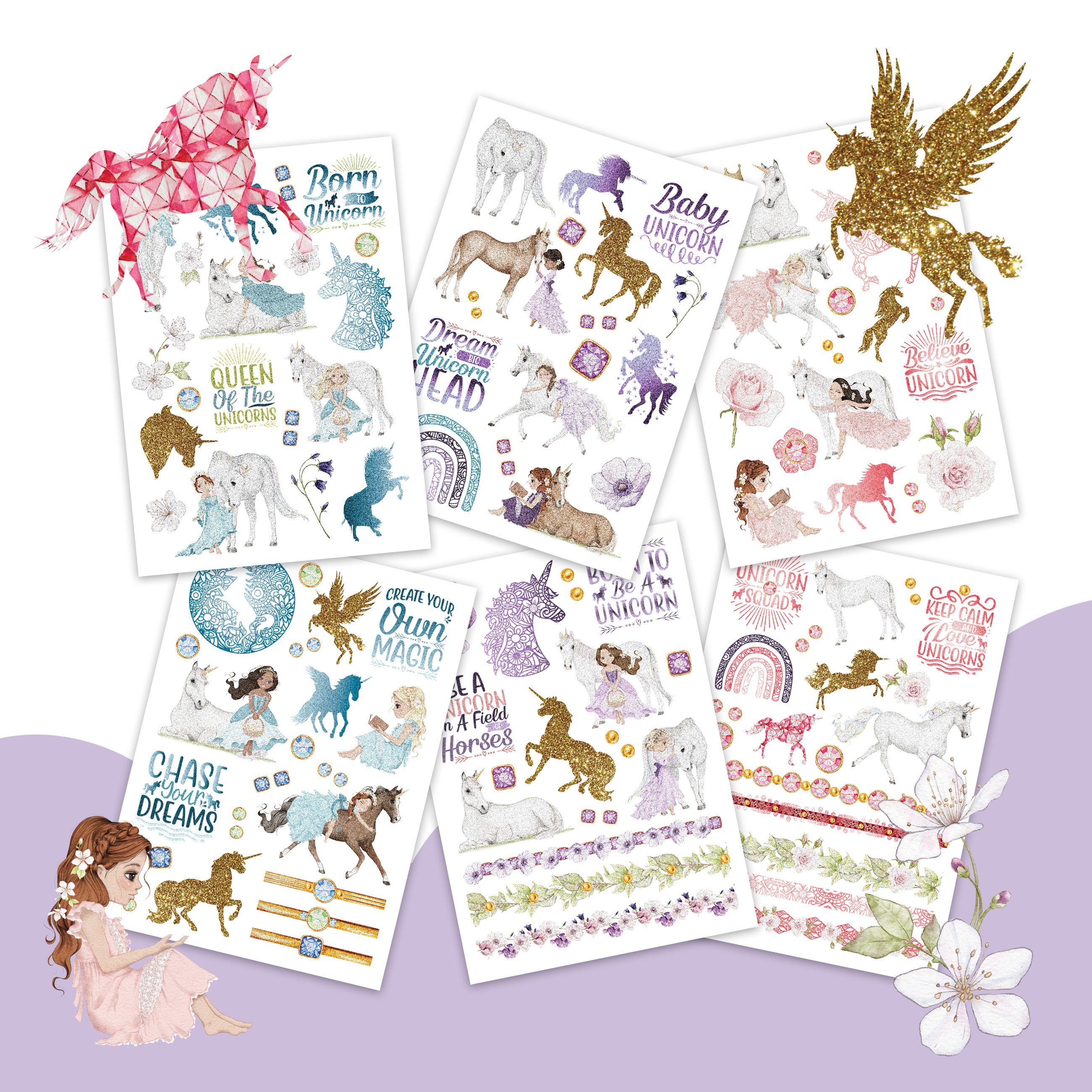 PAPIERDRACHEN Kindertattoo Papierdrachen Hautfreundliche Metallic-Tattoos, Die Tattoos sind vegan und in Deutschland hergestellt und geprüft