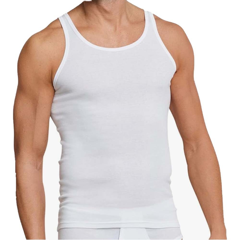 Schiesser Tanktop Schiesser Herren 2 Pack Unterhemd - Original Feinripp 005 günstig online kaufen