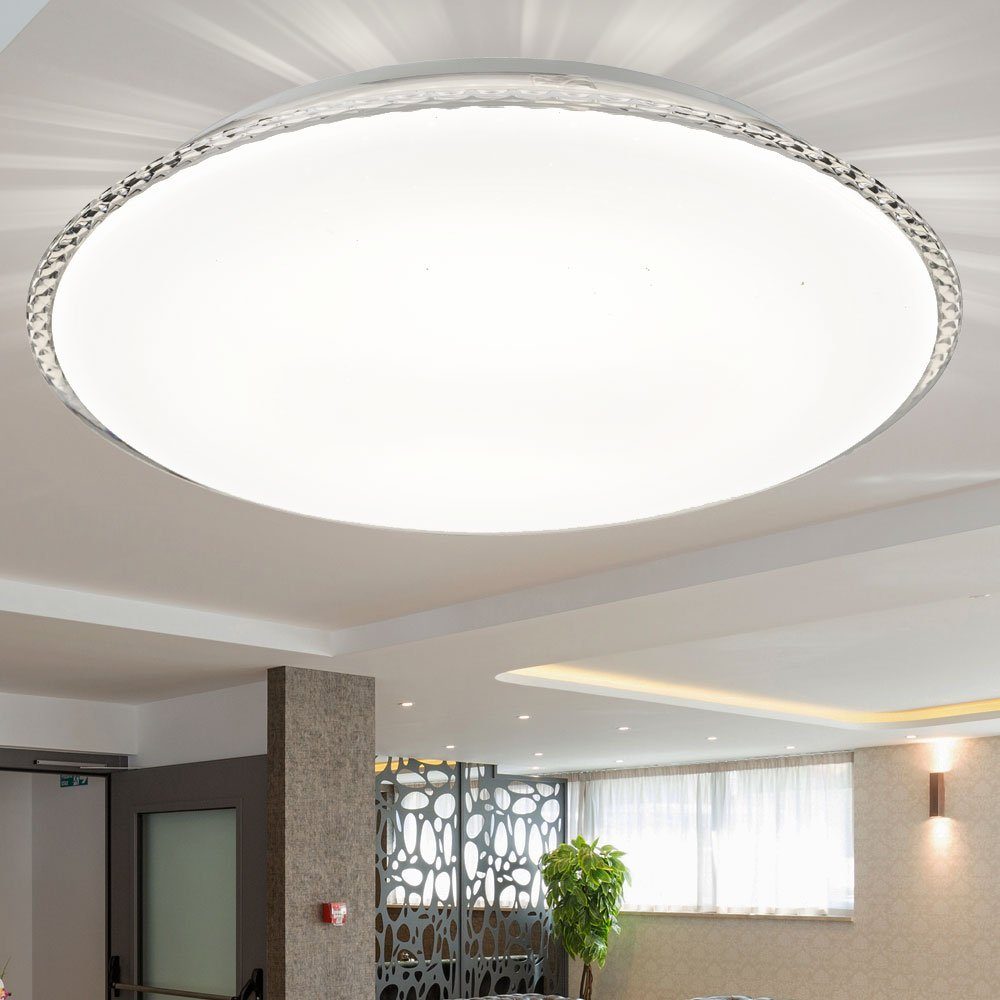 Globo LED Deckenleuchte, LED-Leuchtmittel fest verbaut, Warmweiß,  Deckenleuchte weiß Modern Wohnzimmerlampe Decke Deckenlampe