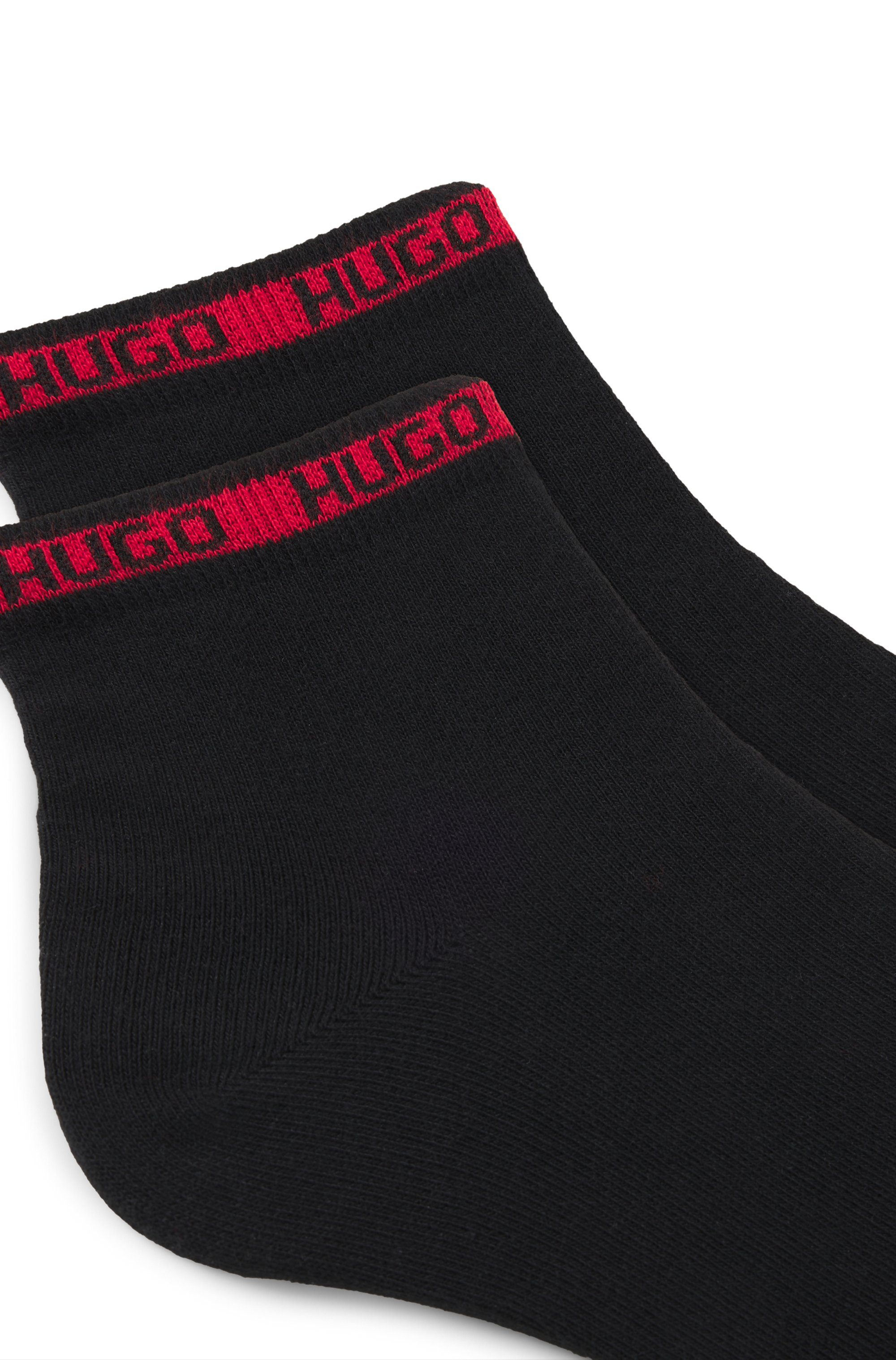 HUGO Freizeitsocken 2P SH TAPE CC 102 (Packung, 2er-Pack) mit HUGO-Logoschriftzügen