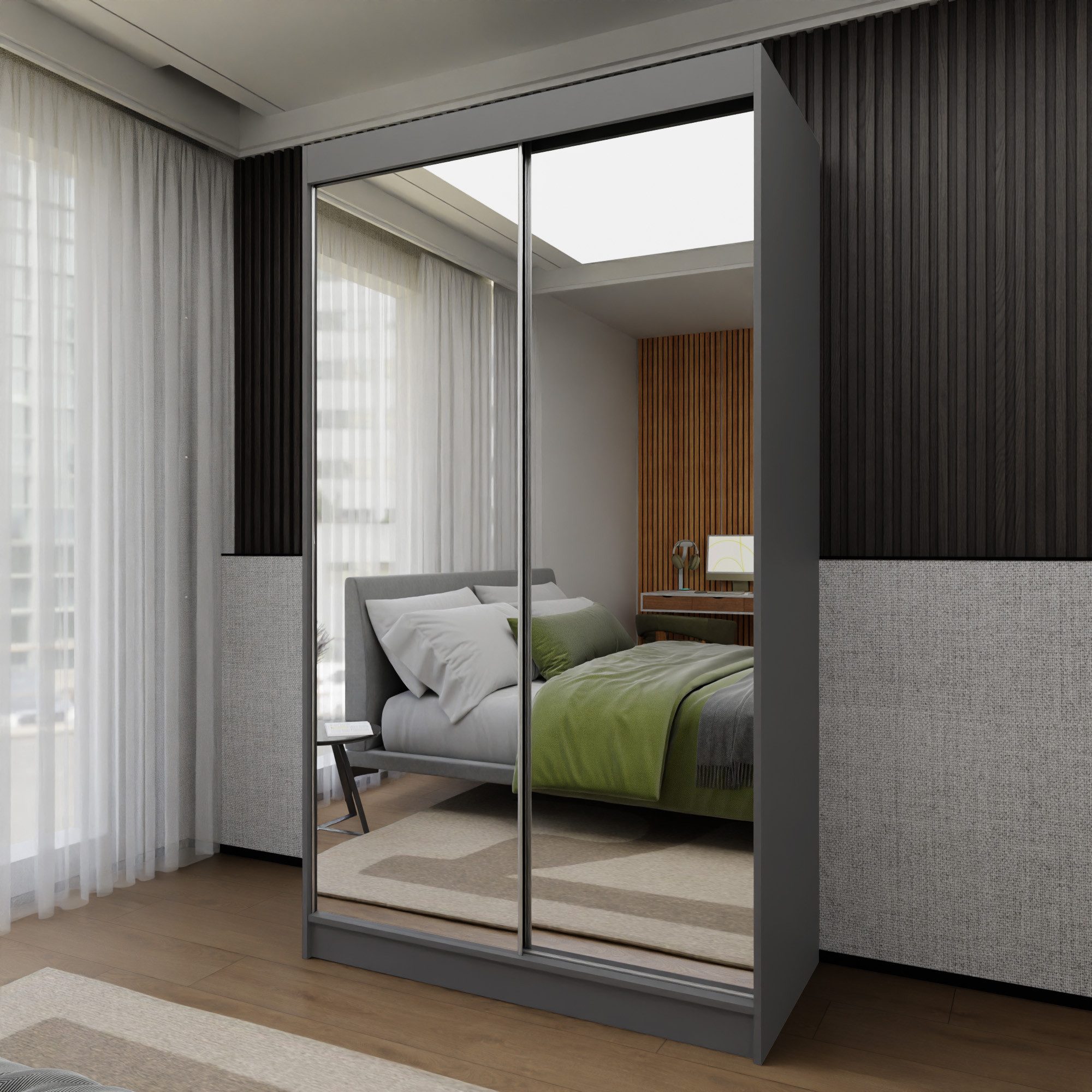 Beautysofa Schiebetürenschrank Doroti (modernes Garderobeschrank, 120, 150, günstig online kaufen