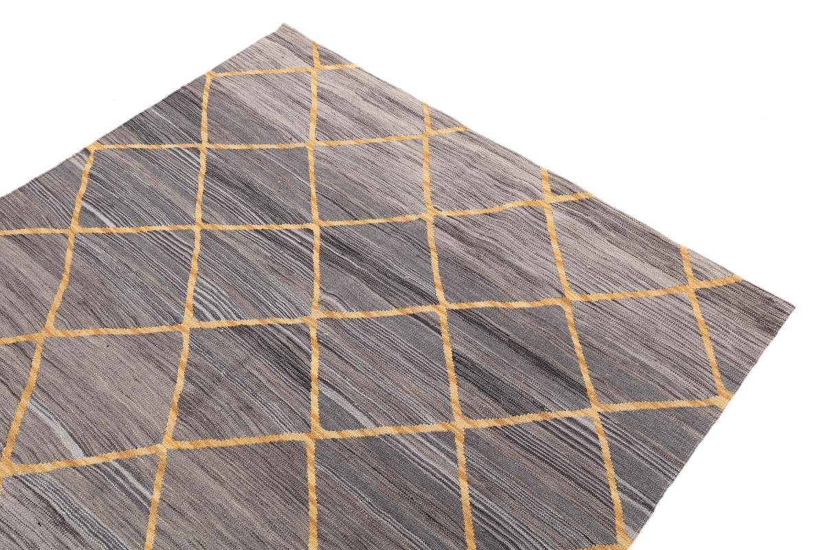 Orientteppich Kelim Afghan Design 157x216 Nain Trading, Höhe: Orientteppich, rechteckig, Handgewebter 3 mm
