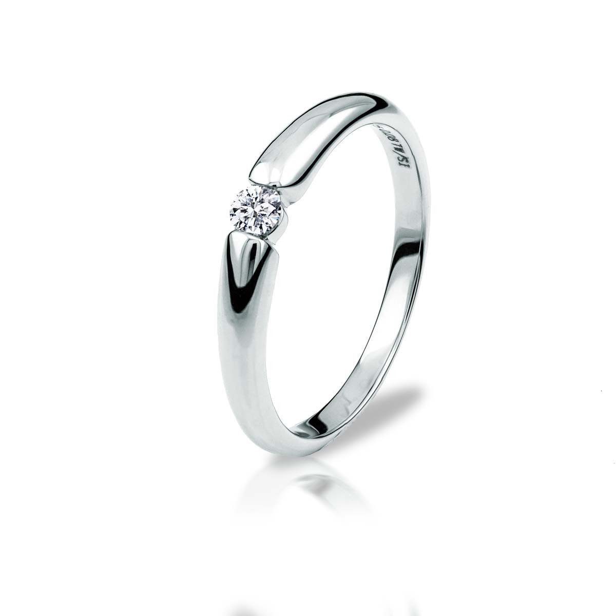 Adam & Eve Verlobungsring Diamant (0.08 ct) 375 Gelbgold oder Weißgold (AE0 günstig online kaufen
