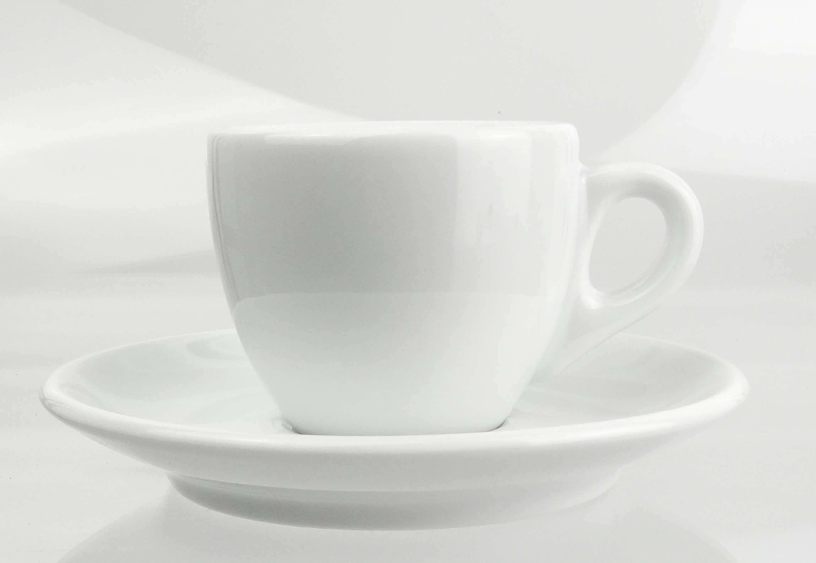 Ancap Espressotasse extra dickwandig, weiss, Made in Italy, 2-tlg., Porzellan