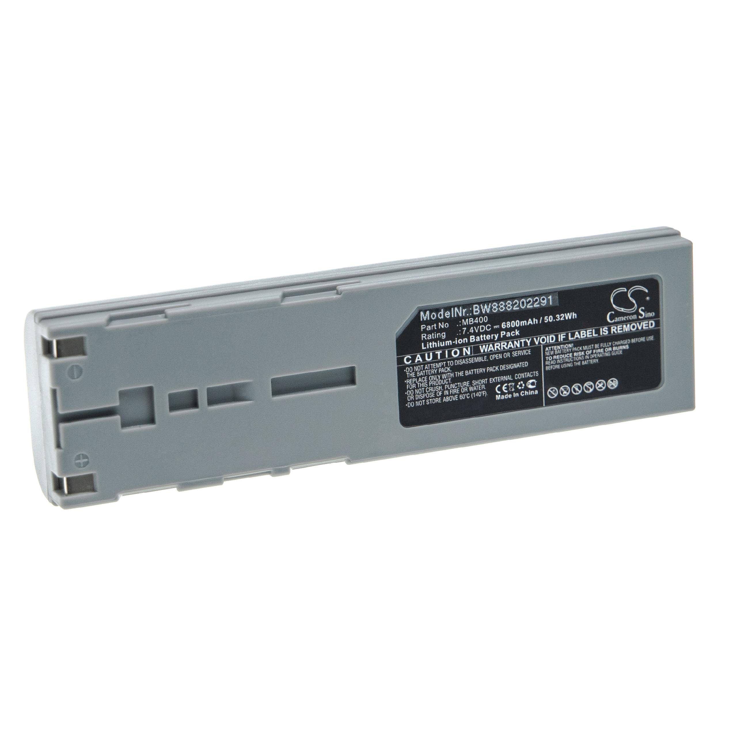 vhbw Ersatz für B&K Precision MB400 für Akku Li-Ion 6800 mAh (7,4 V)