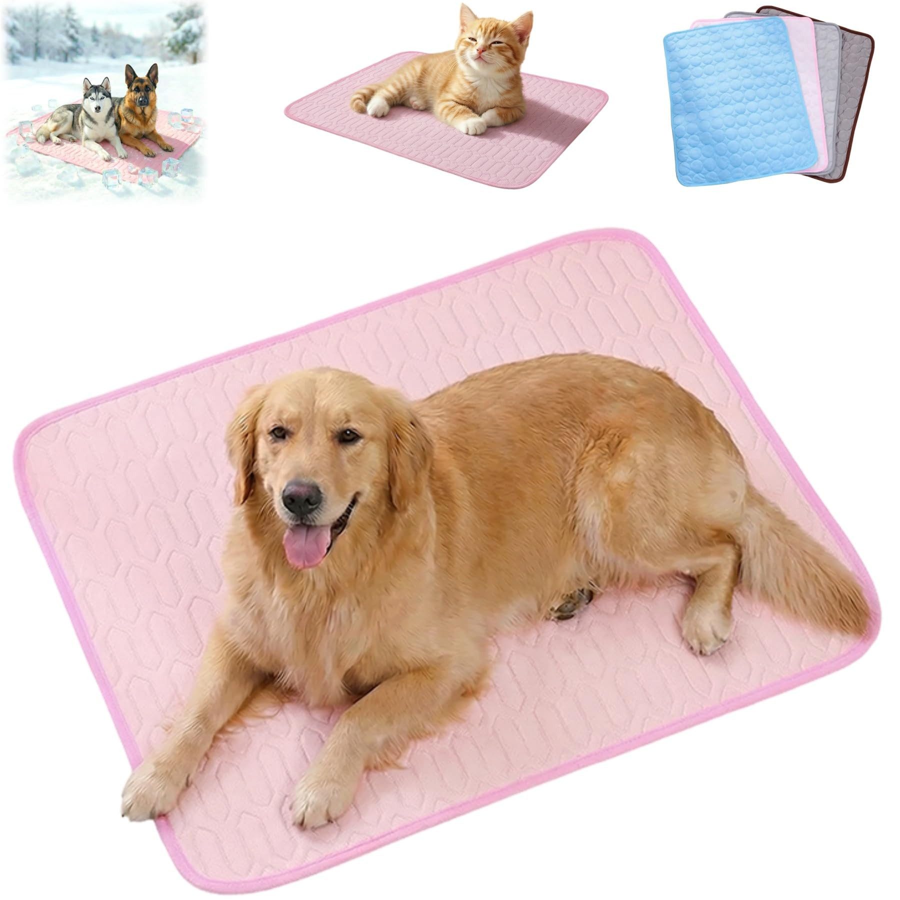 Srvillg Hundematte Hundekühlmatte Extra Groß, Automatische Kühlmatte für Hunde