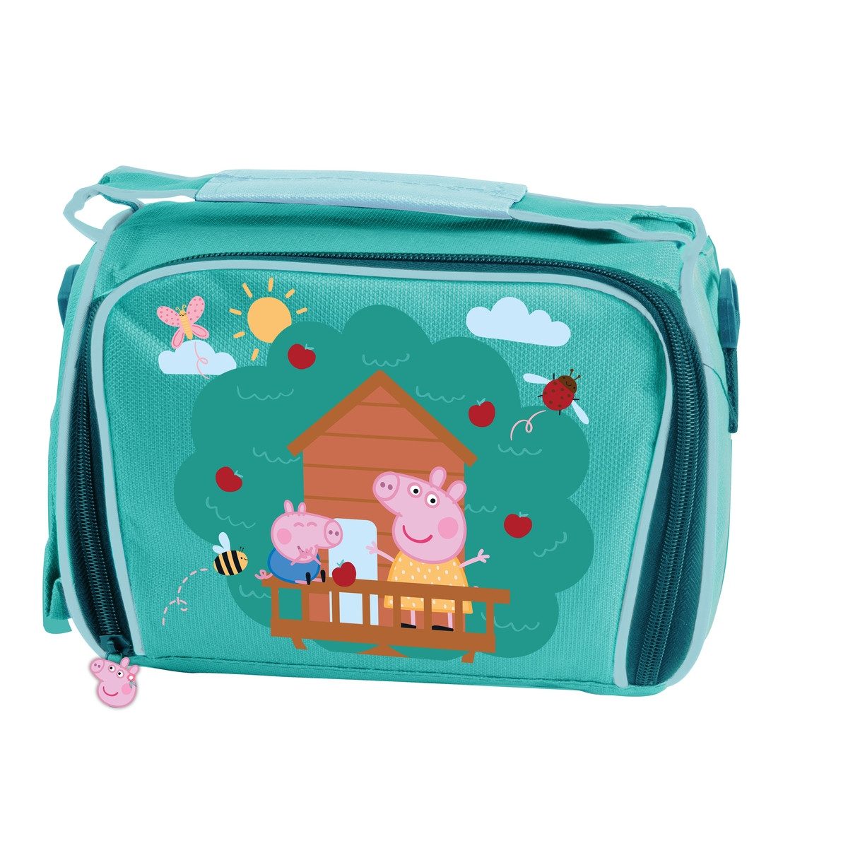 p:os Kühltasche Kühltasche Peppa Pig mit 3 Aufbewahrungsboxen türkis