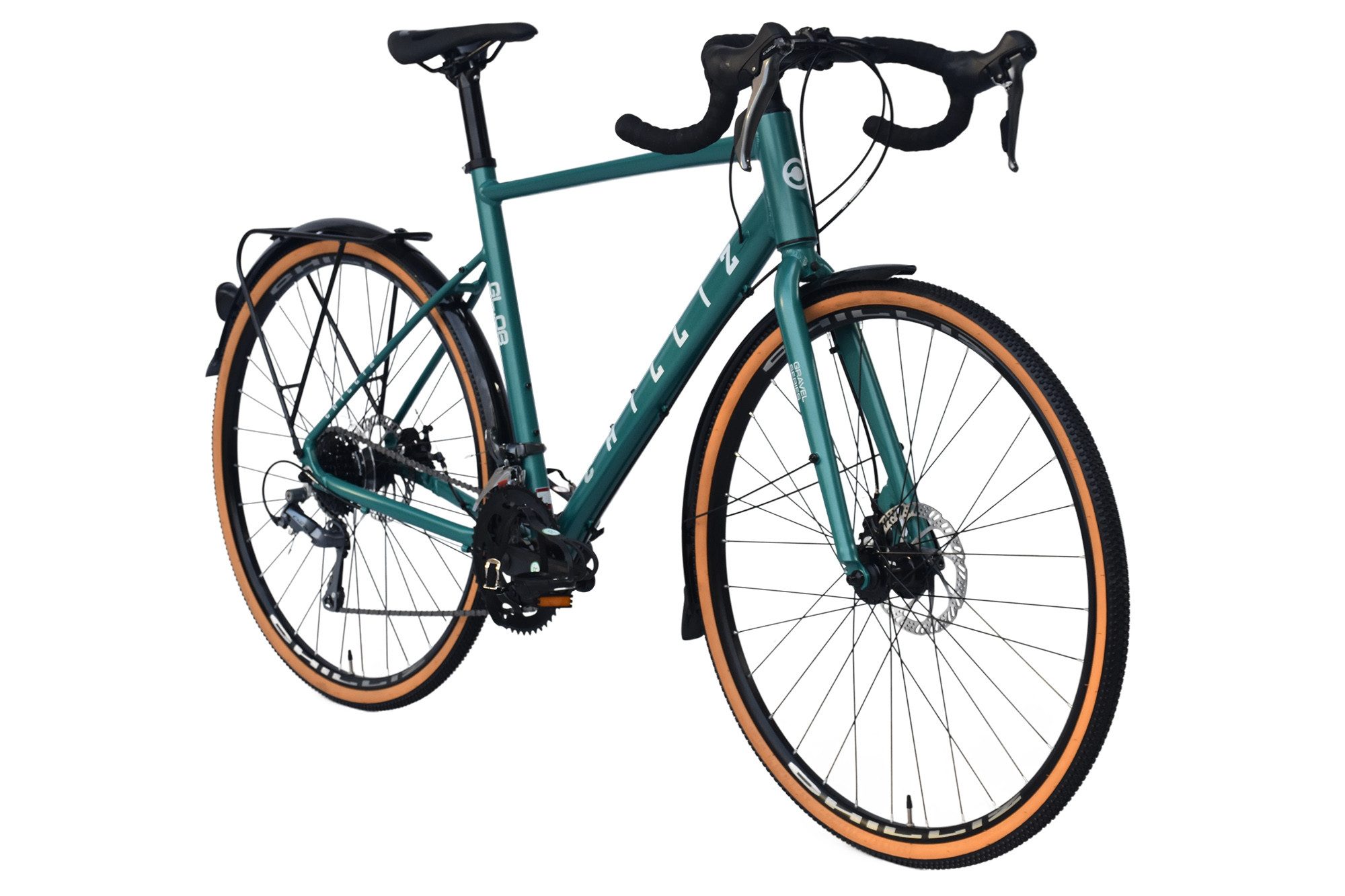CHILLIZ Gravelbike GL.08, 16 Gang Shimano Claris RD2400 Schaltwerk, Kettenschaltung