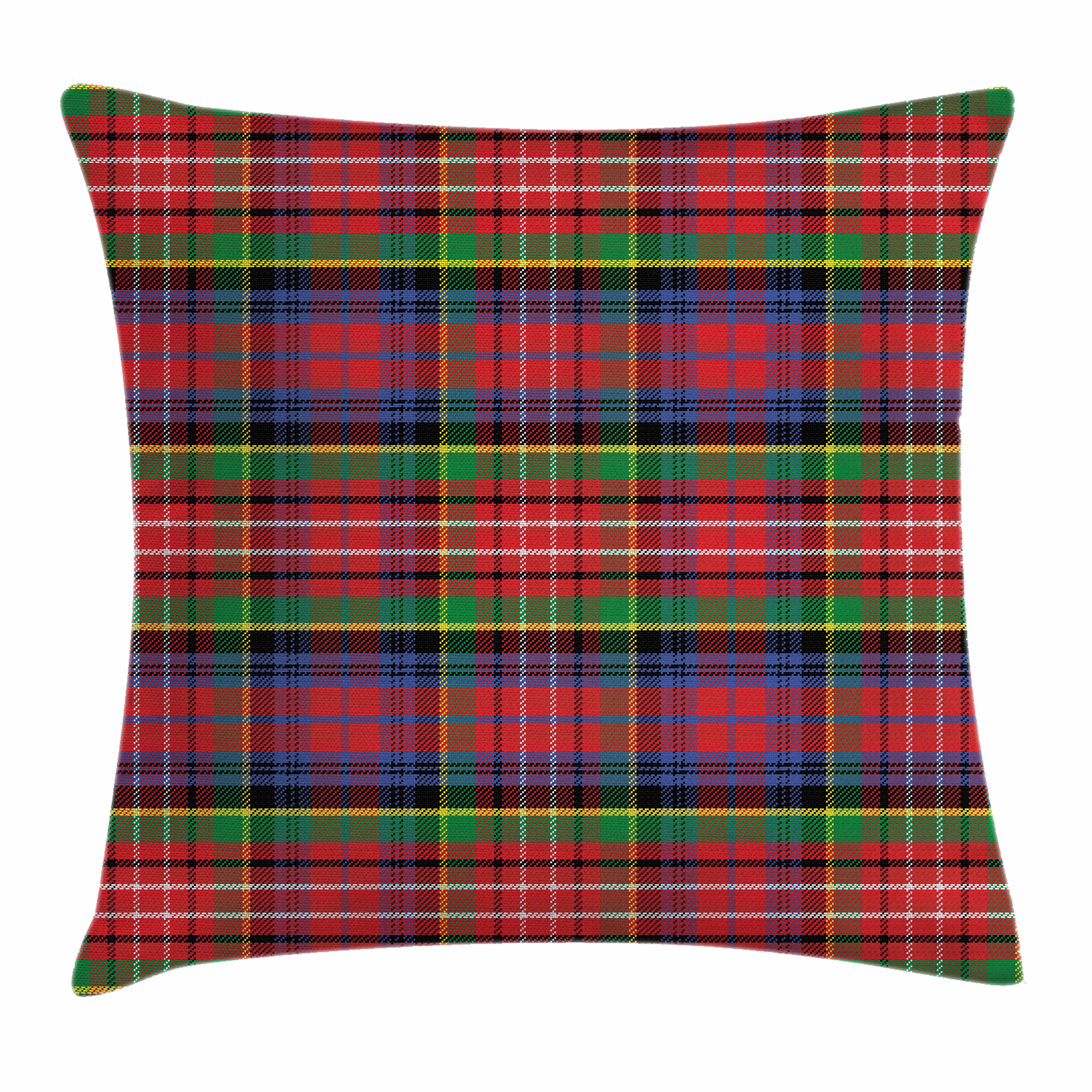 Caledonia Abakuhaus Klaren Druck, Farben Beidseitiger Reißverschluss schottischen Plaid Kissenhülle (1 Farbfesten Stil Stück), Kissenbezüge