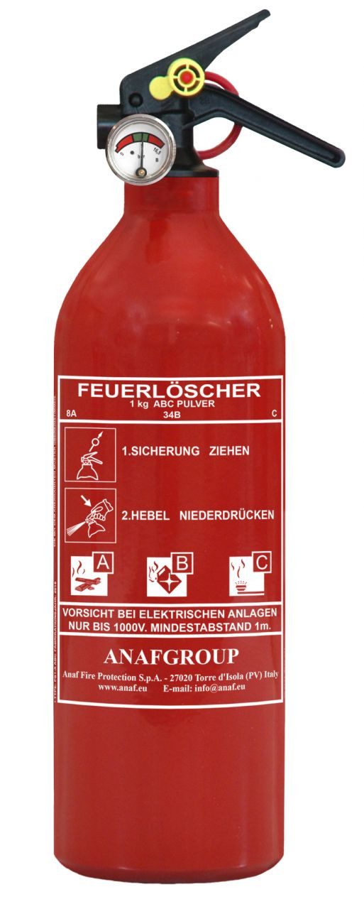 UNITEC Pulver-Feuerlöscher Feuerlöscher, Pulverlöschmittel
