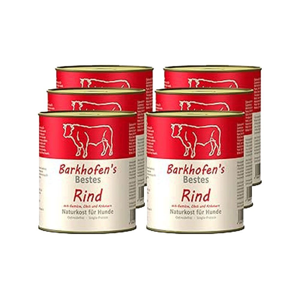 Barkhofen Tiernahrung Bestes Rind, Nassfutter für: Hunde