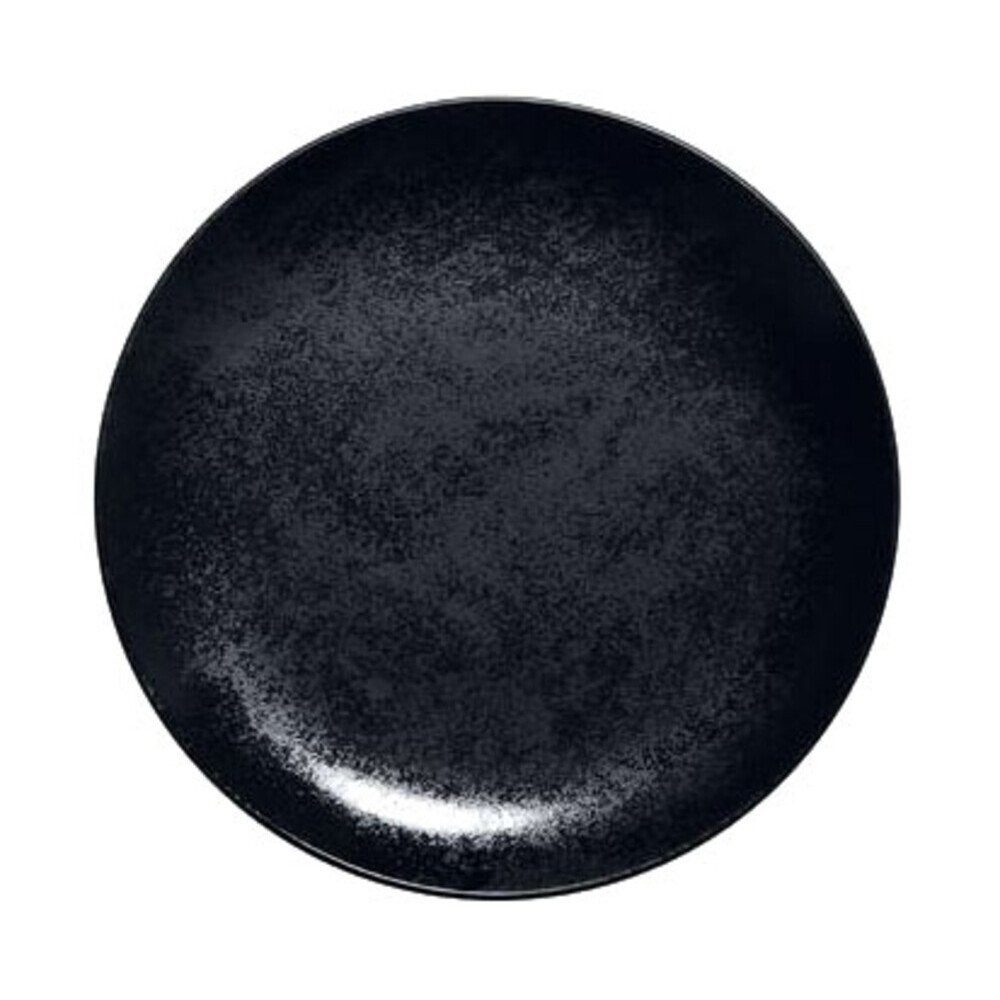Rak Teller Teller flach coup 21 cm Fusion Karbon schwarz, (1 St), Teller flach coup, Ø21cm, Porzellan, schwarz